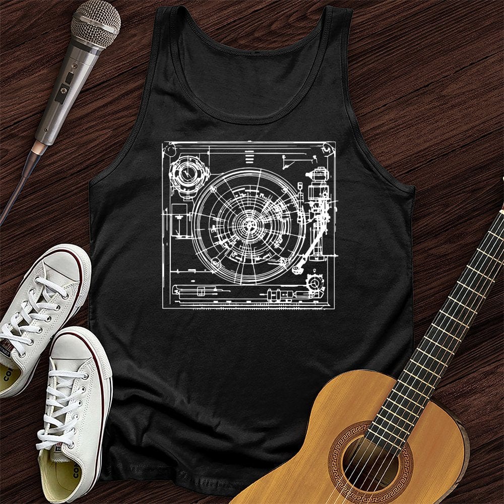 Record Player Unisex Tank