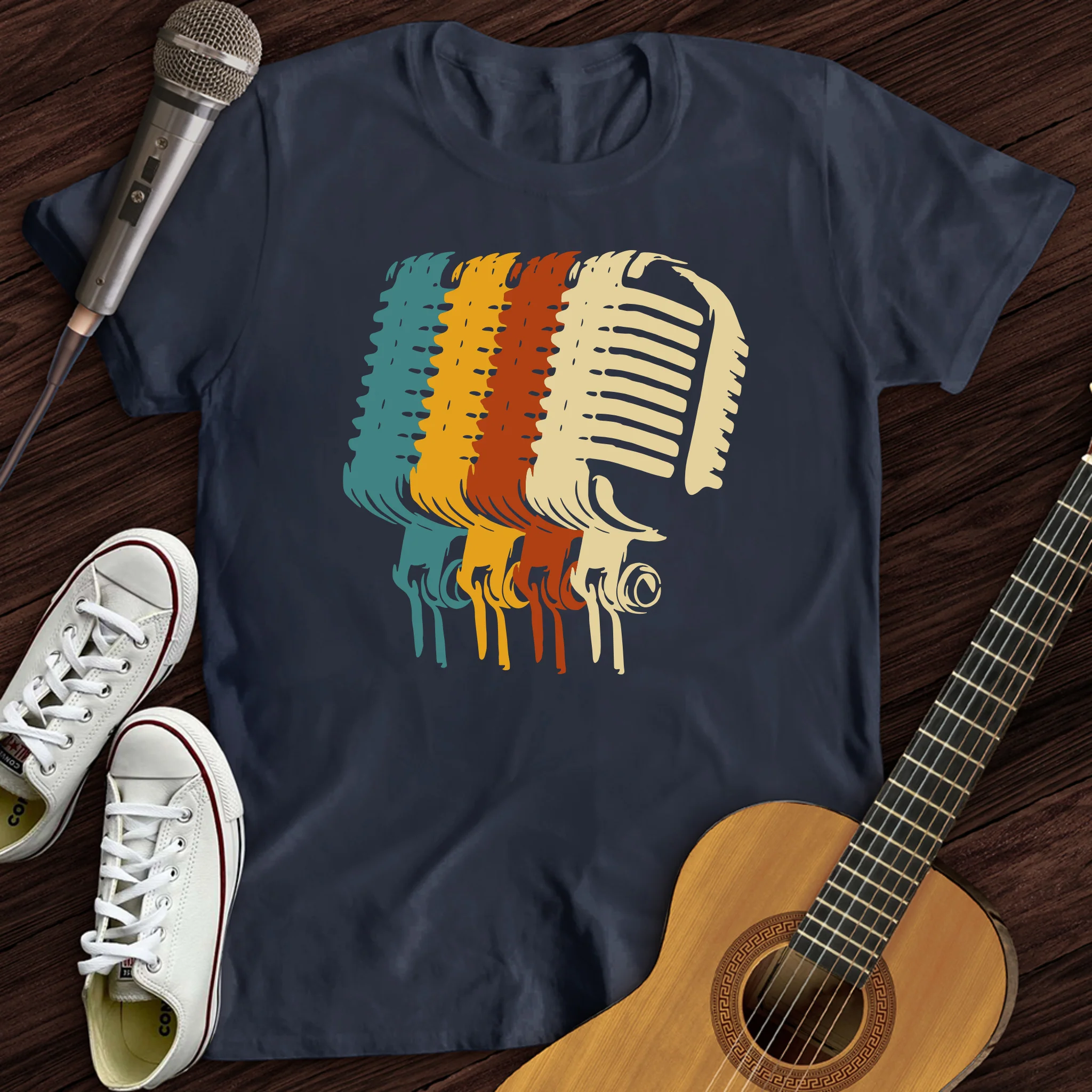 Retro Microphone T-Shirt