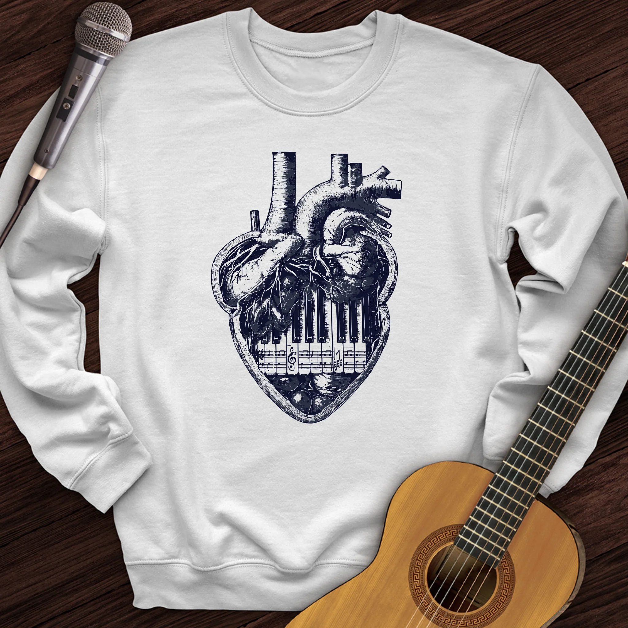 Piano Heart Crewneck