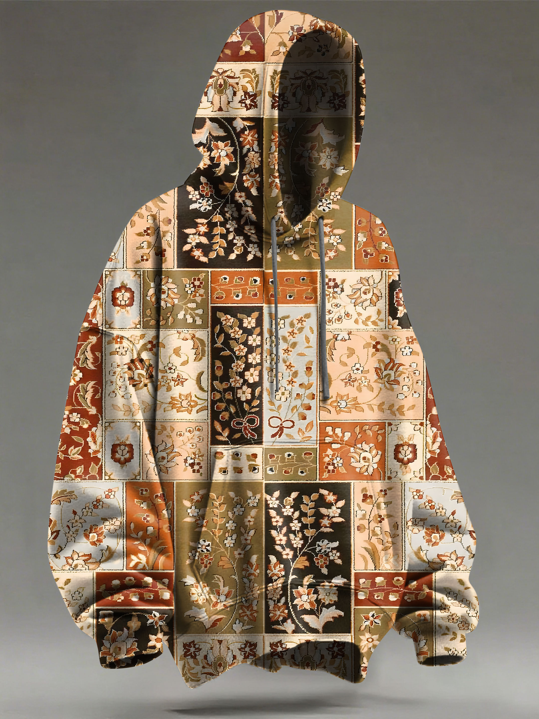 Retro Pattern Art Print Casual Hoodie Sweatshirt