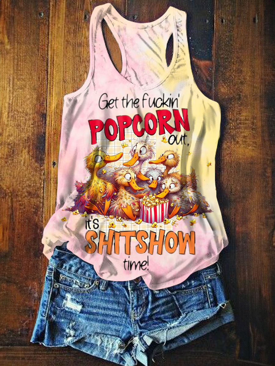 Funny Print Tank Top