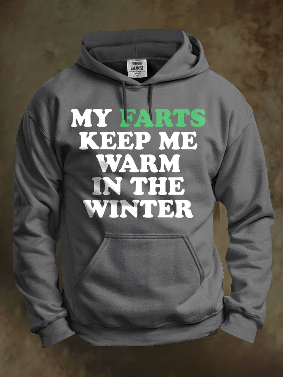 Warm farts Art Print Casual Hoodie Sweatshirt