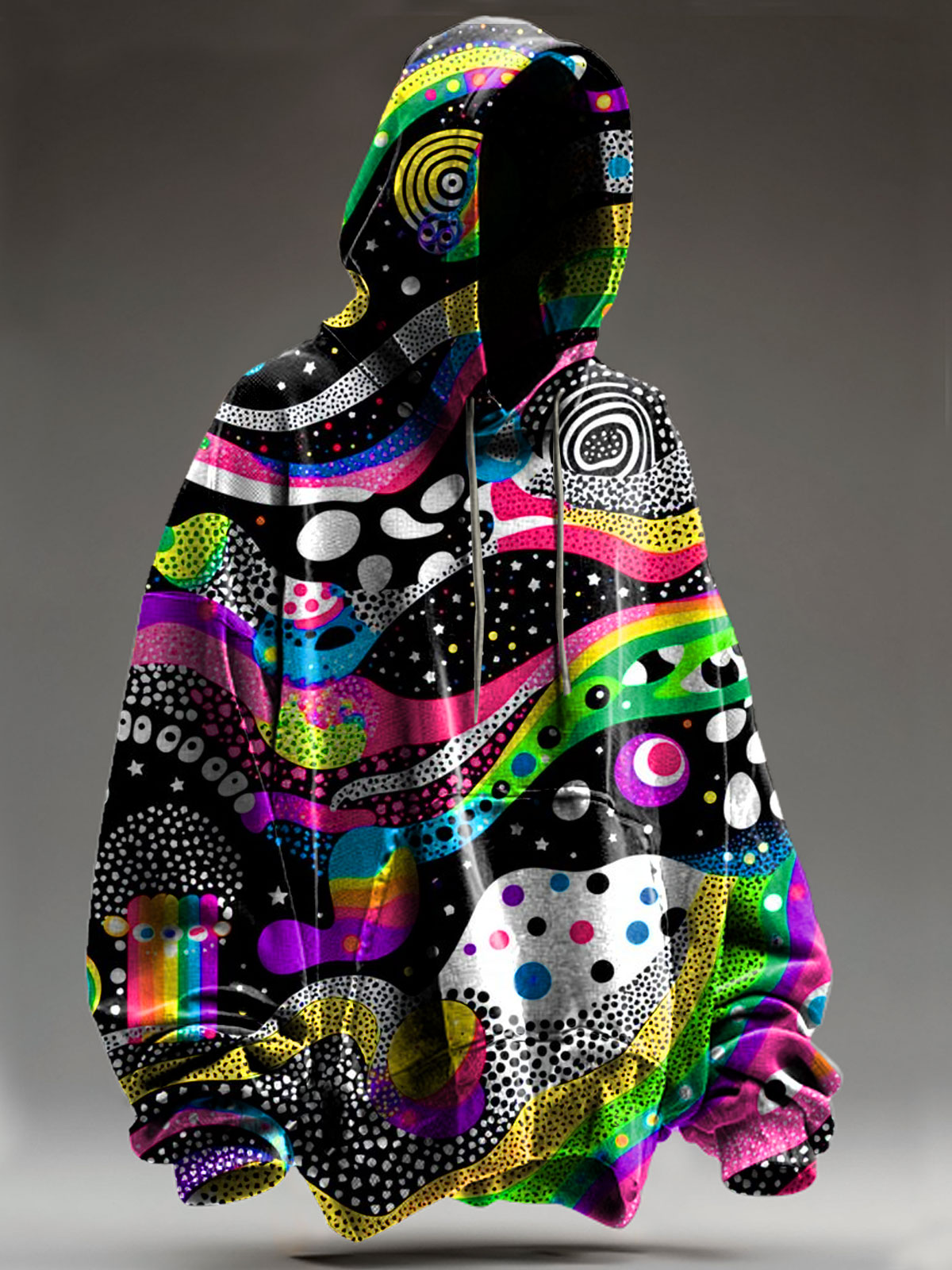 Abstrct Art Print Casual Sweatshirt