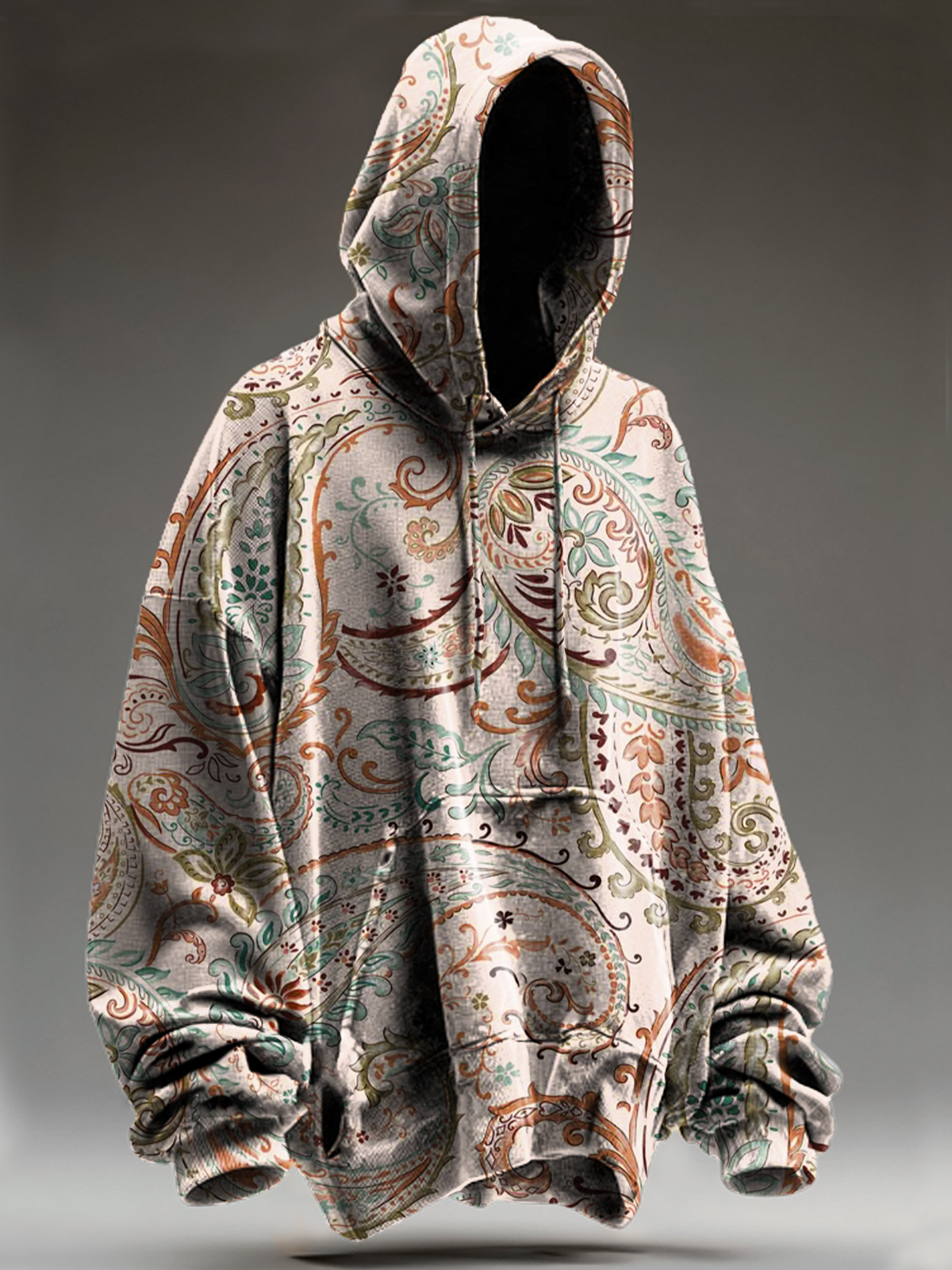 Unisex Vintage Abstract Ethnic Totem Art Print Casual Sweatshirt