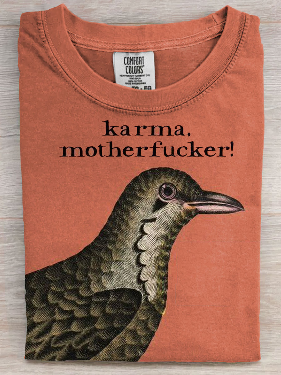 Funny Bird Art Print Casaul Short Sleeve T-shirt