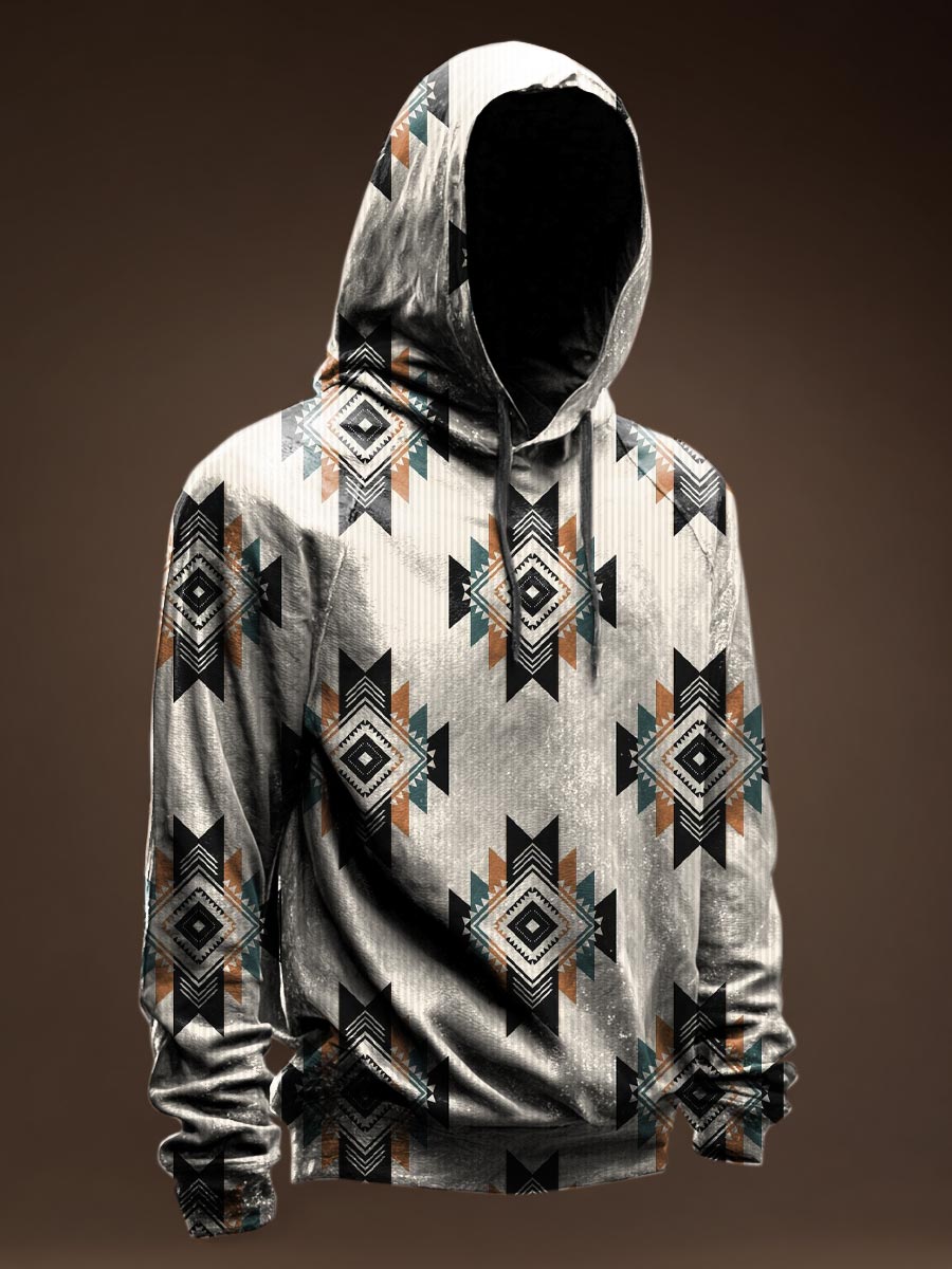 Vintage Aztec Prints Casual Hoodie Sweatshirt