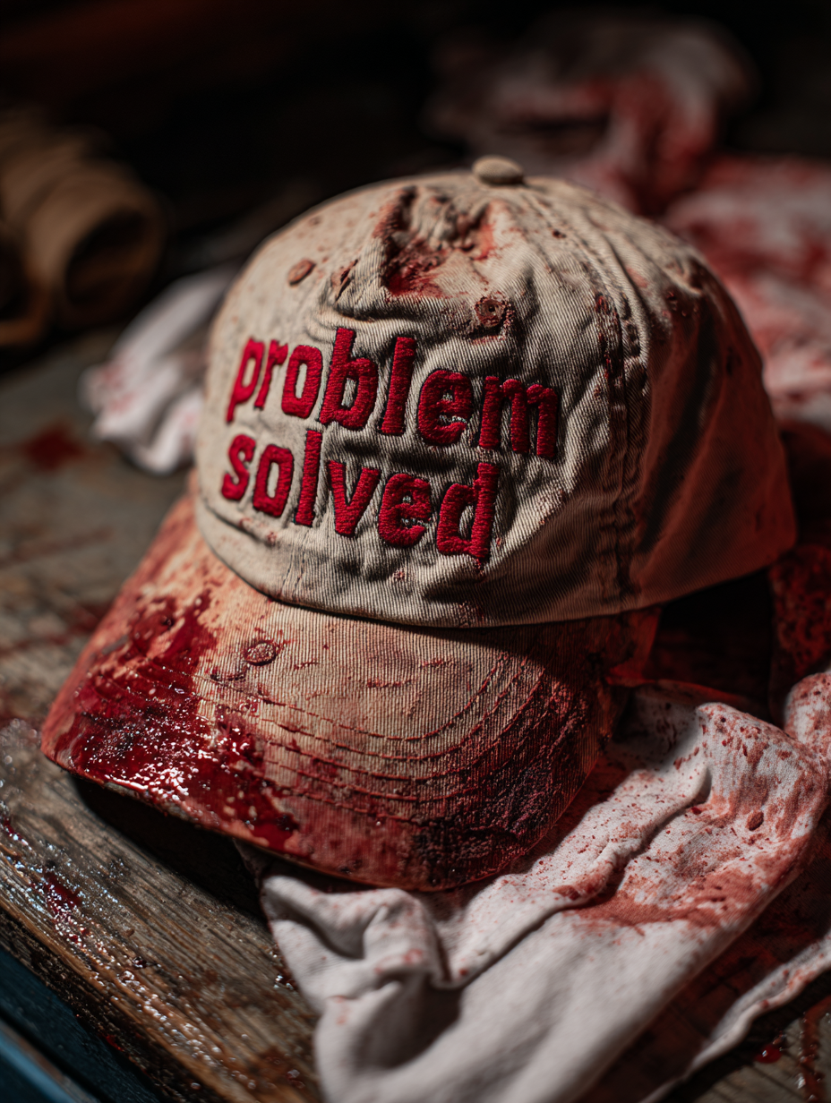 Problem Solved Embroidered Art Print Hats