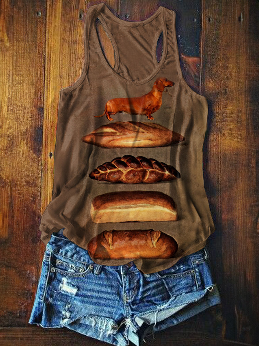 Dachshund Art Print Tank Top