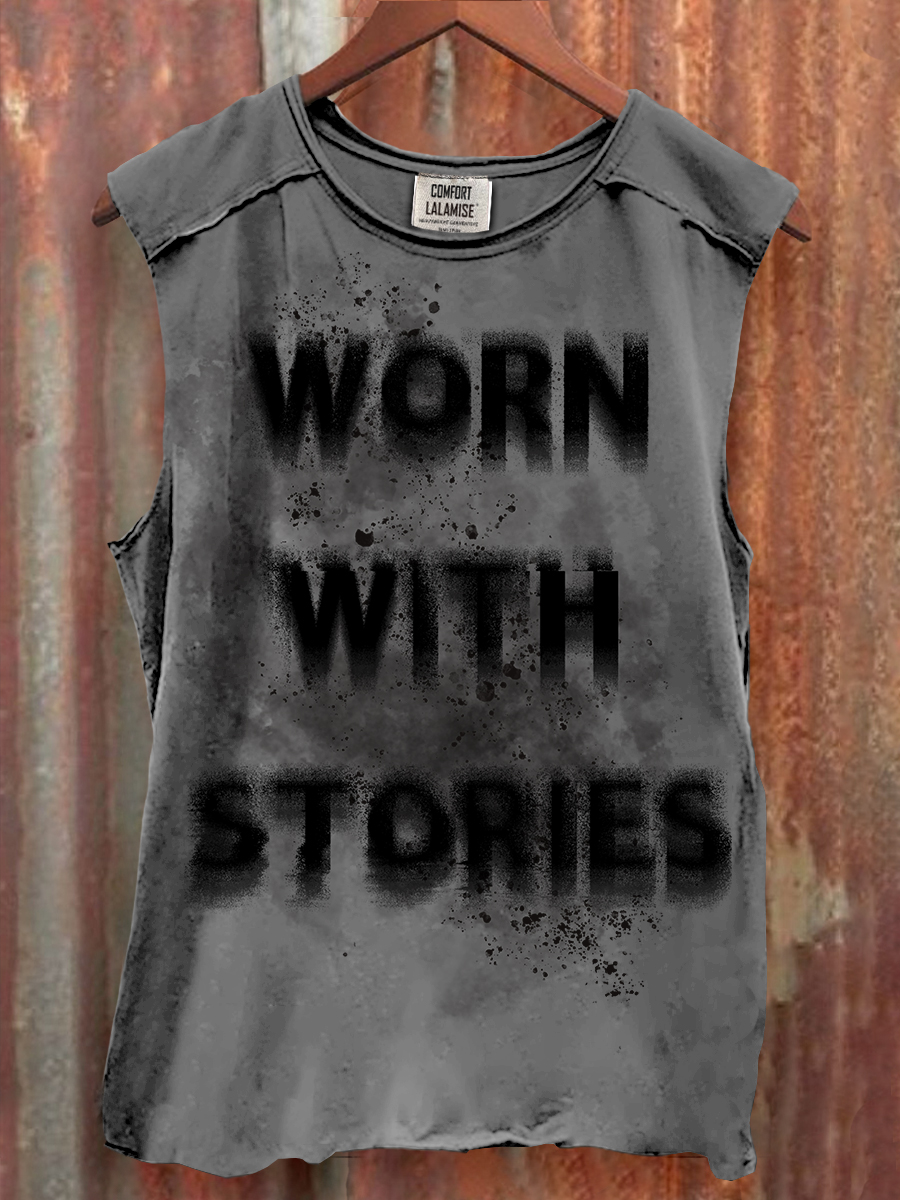 Funny Quote Vintage Art Print 100% Cotton Casual Tank Top