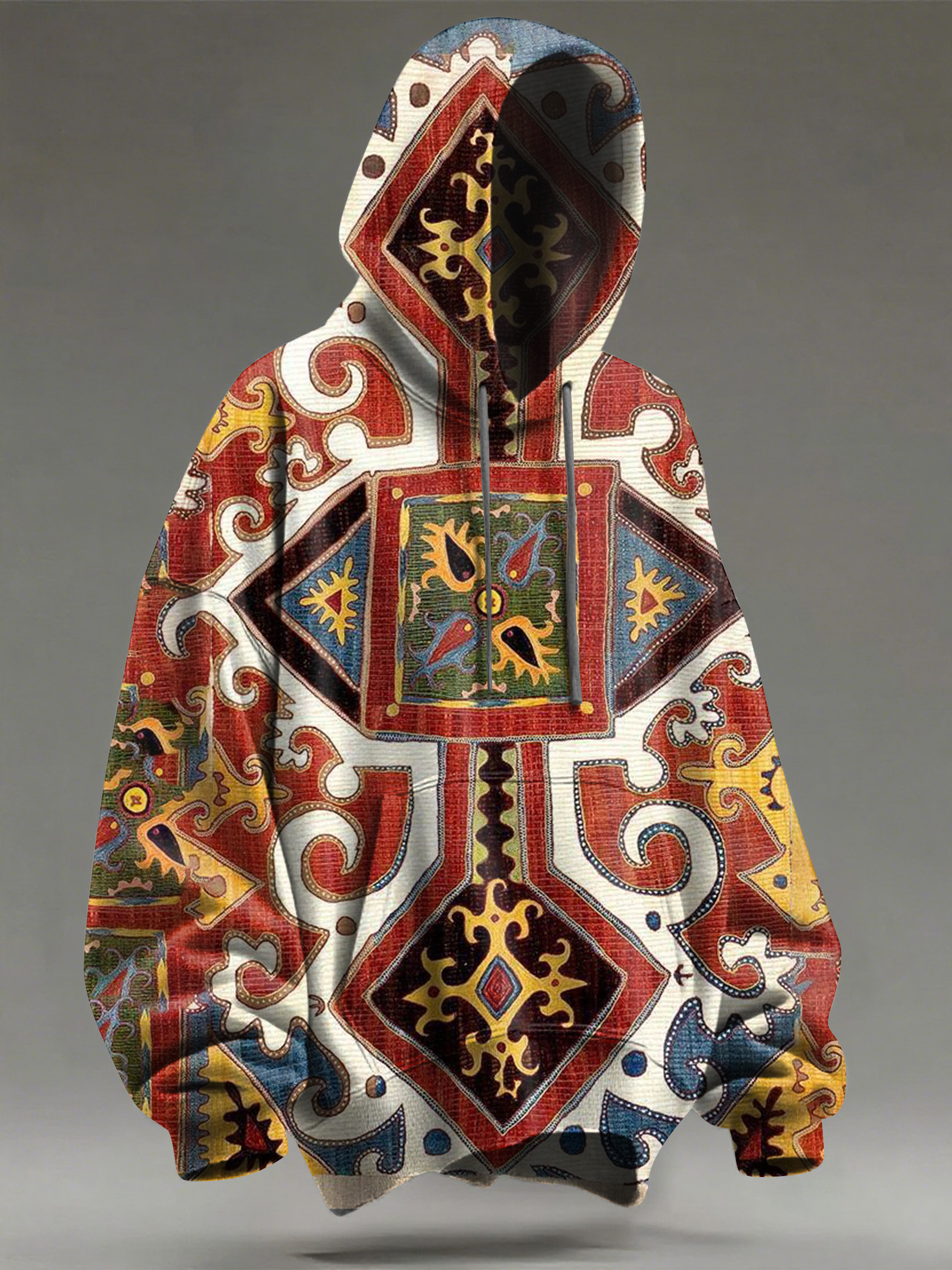 Retro Ethnic Pattern Art Print Casual Hoodie Sweatshirt