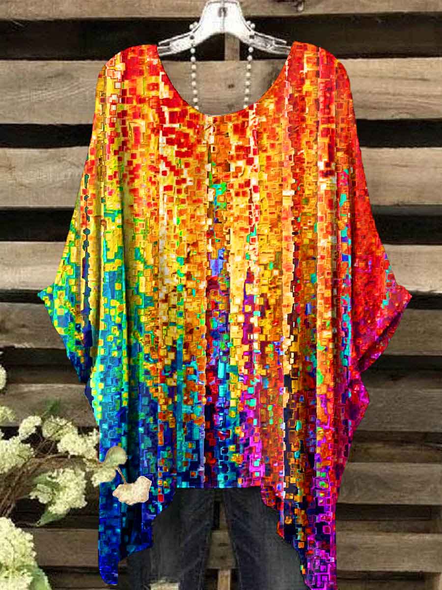 Women's Multicolor  Art Print Casual Top