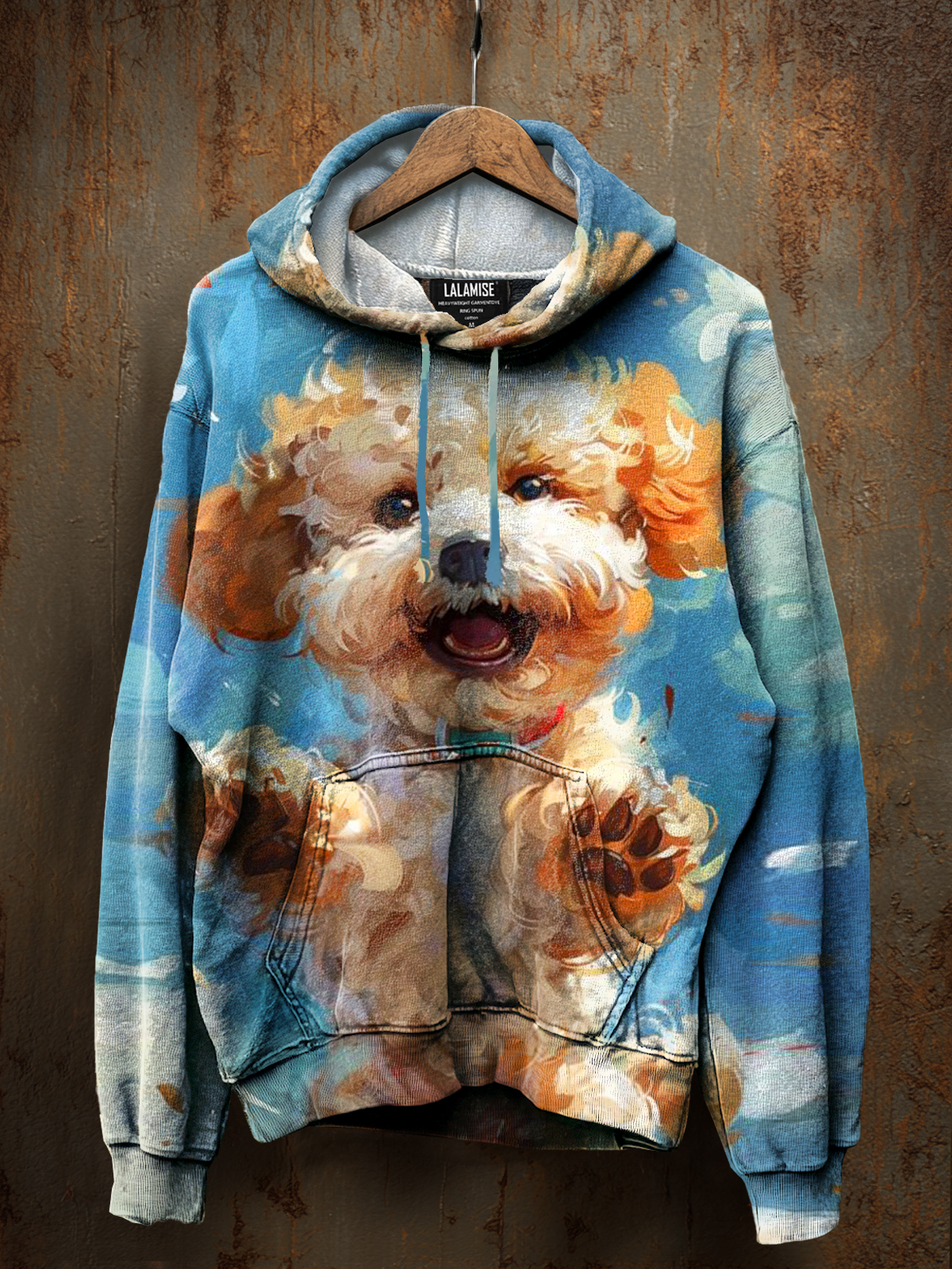 Cute Fantacy Whimsical dog Art Print Casual Sweatshirt