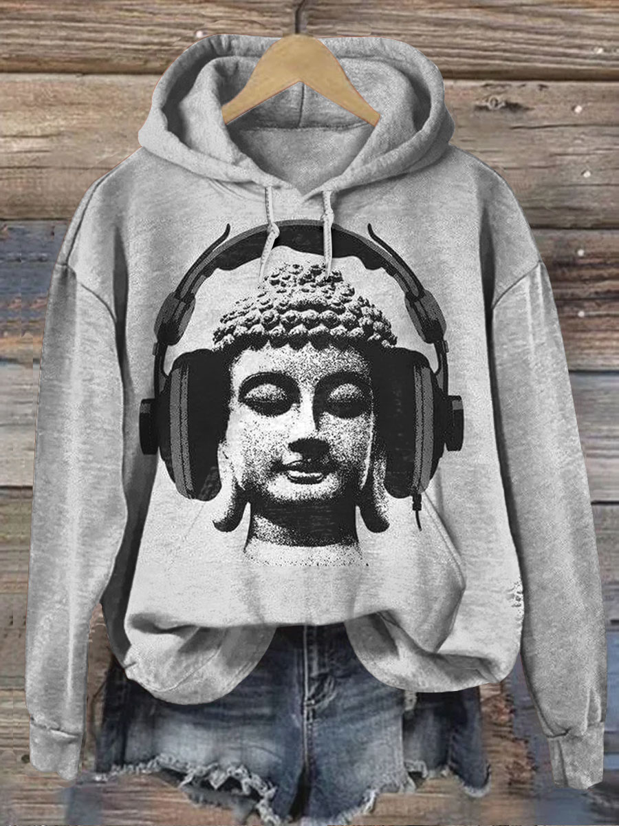 Buddha Art Print Casual  Sweatshirt