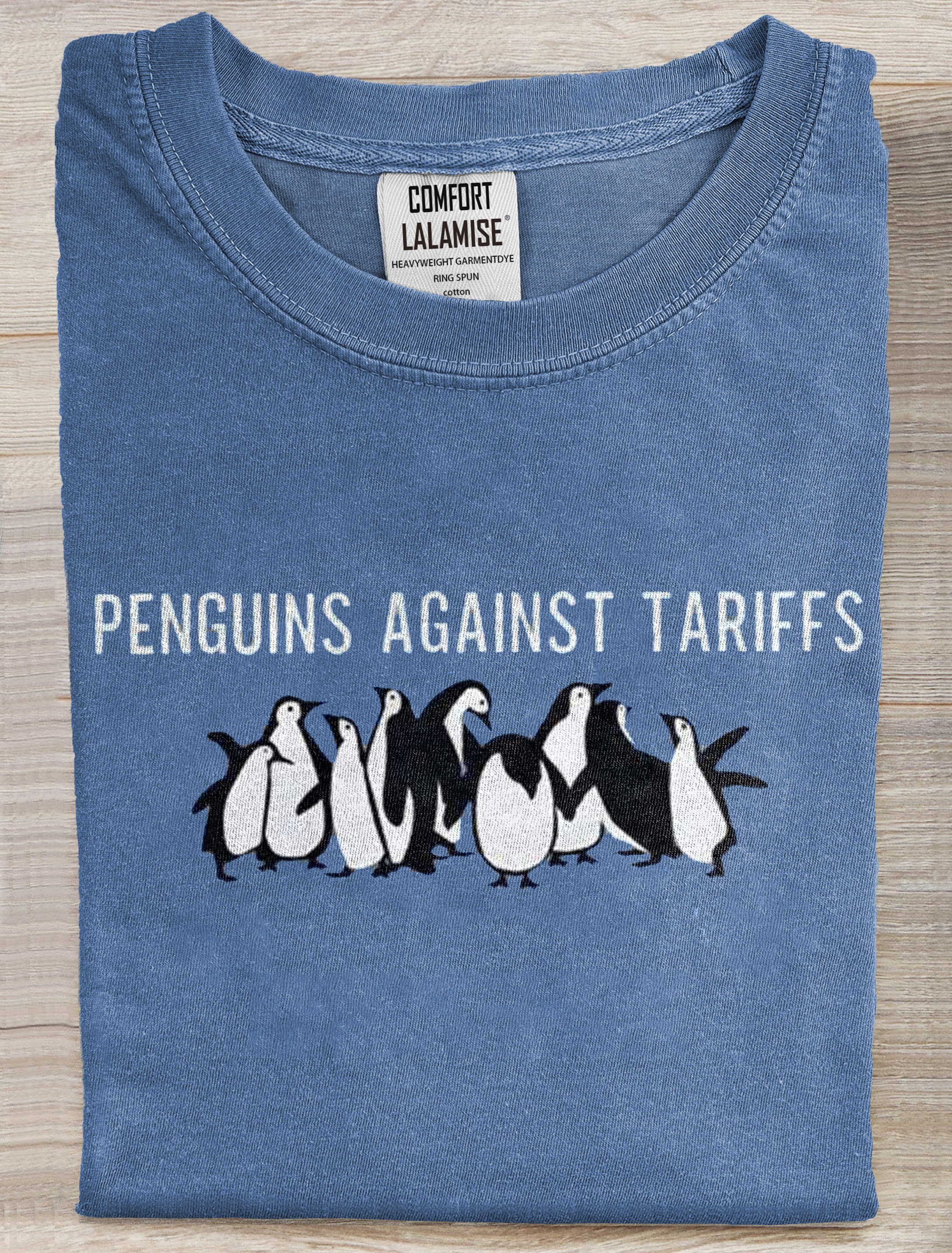 Penguins Subtle FDT Art Print Casaul Short Sleeve T-shirt