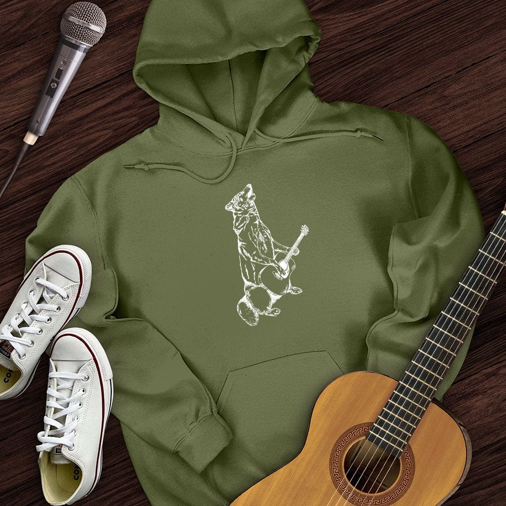 Wolf Guitar Hoodie