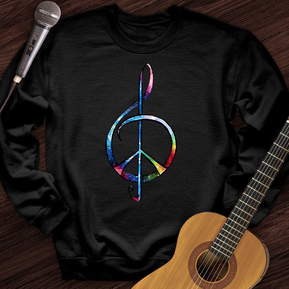 Peace Music Tie-Dye Crewneck