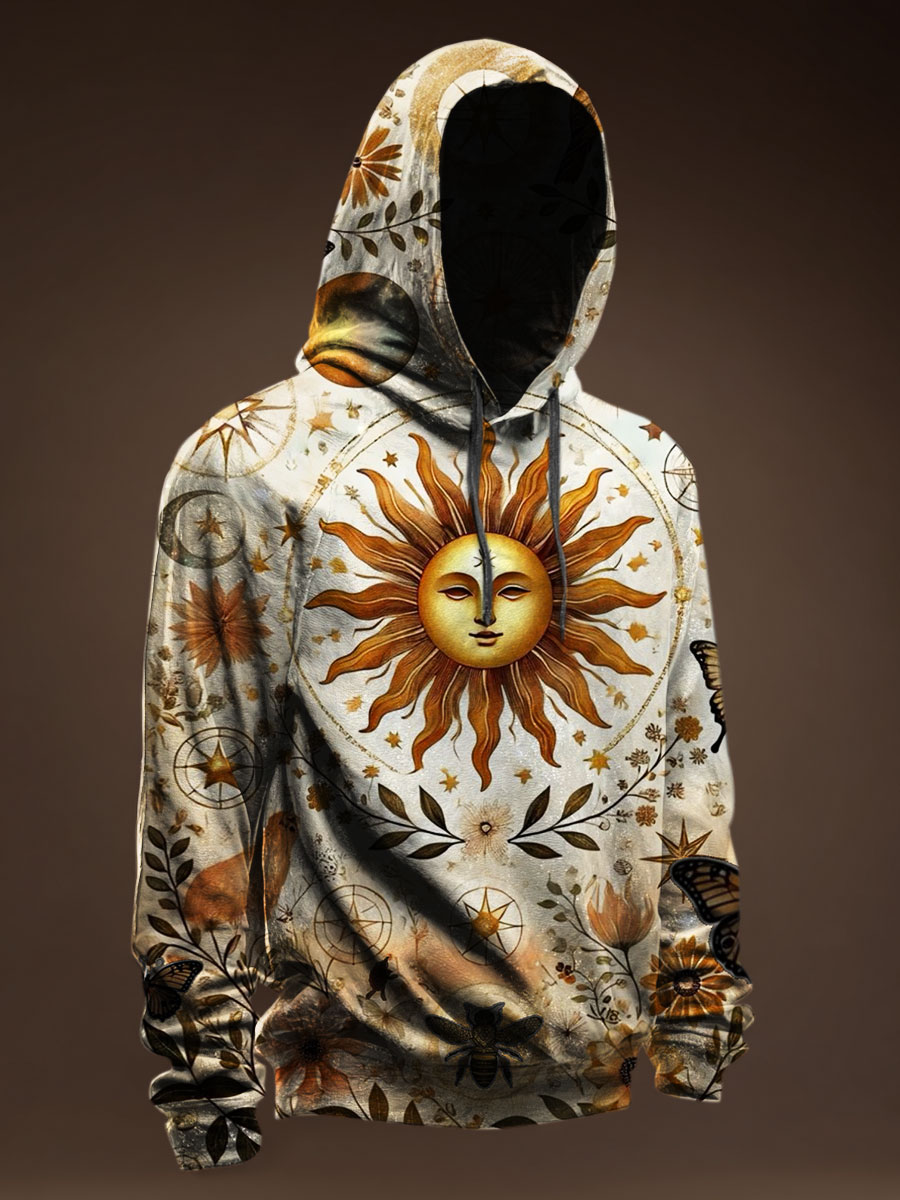 Sun Art Prints Casual Hoodie Sweatshirt