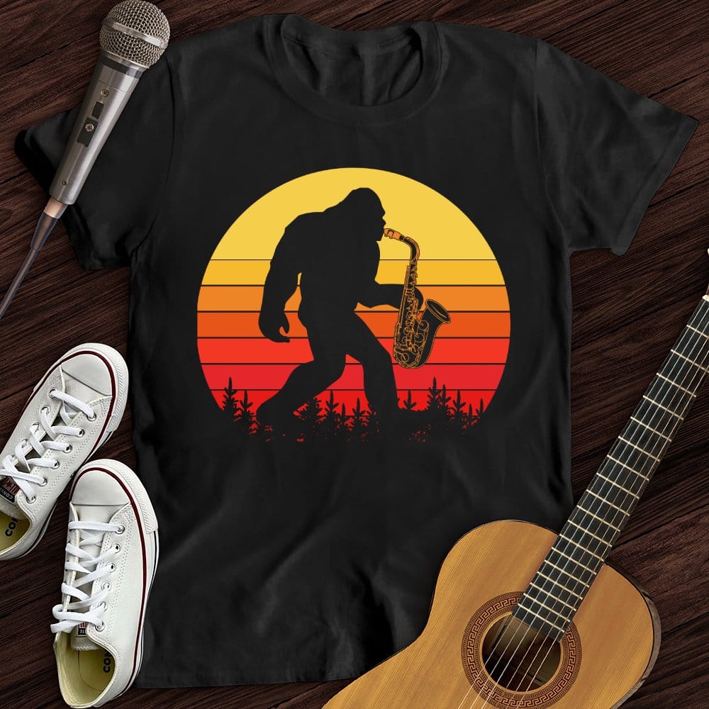 BigFoot Playing Sax T-Shirt