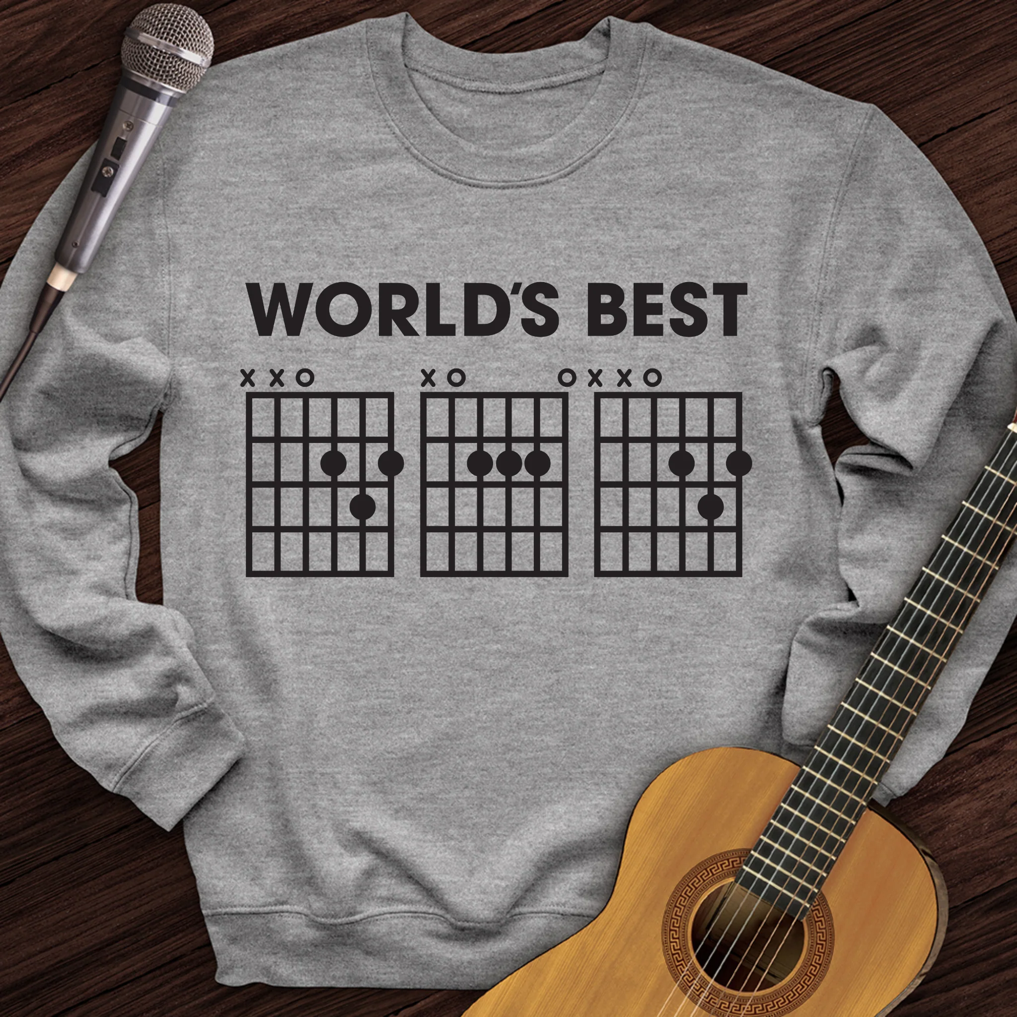 World's Best Dad Guitar Crewneck