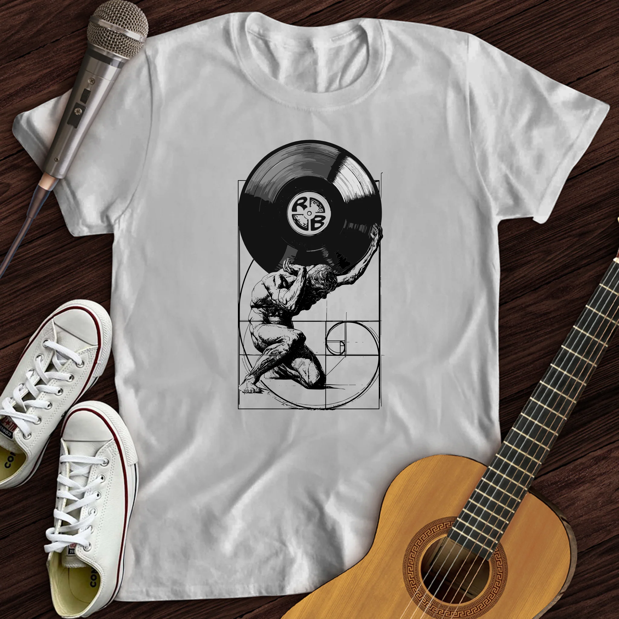 Atlas Fibonacci Vinyl T-Shirt