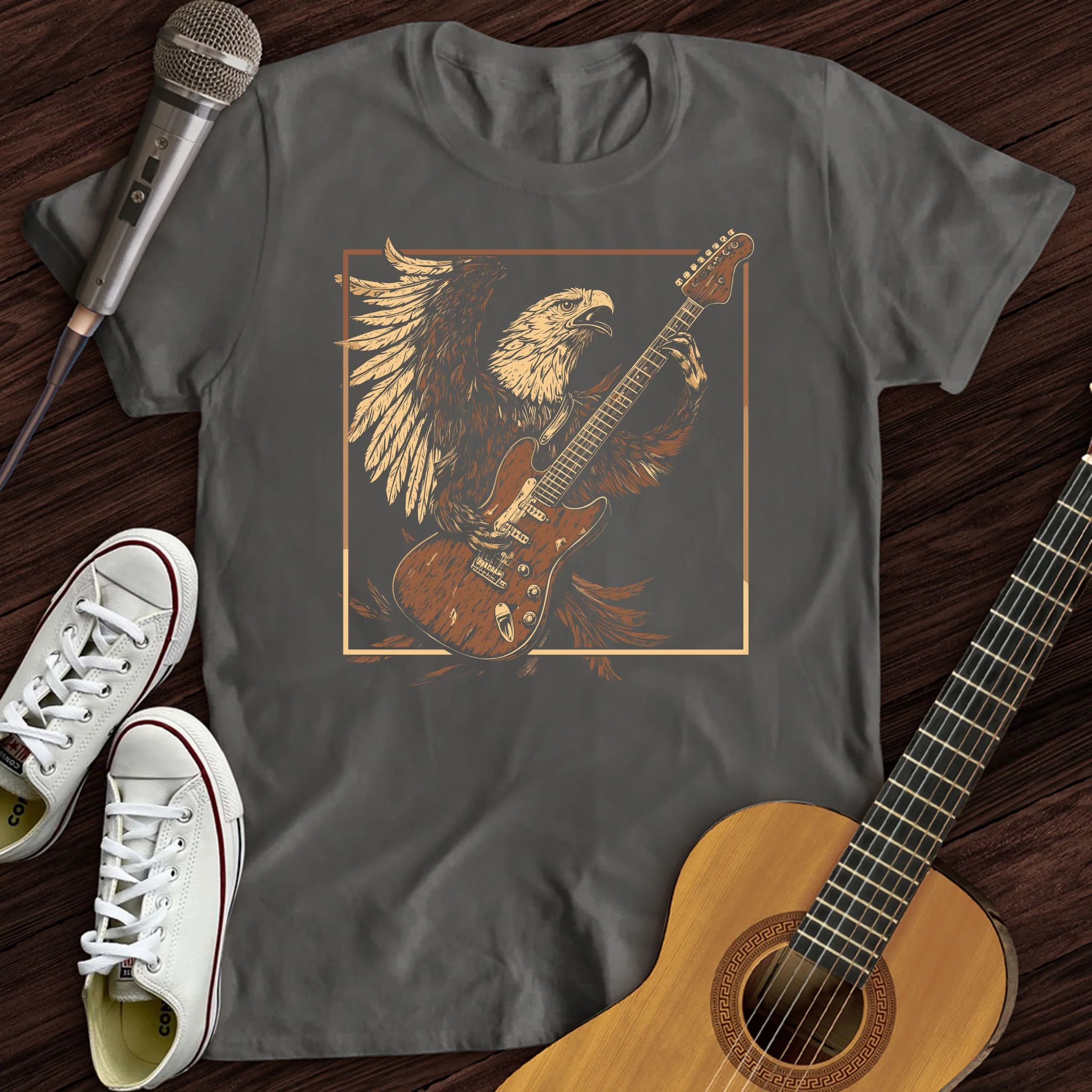 Majestic Eagle Guitar T-Shirt