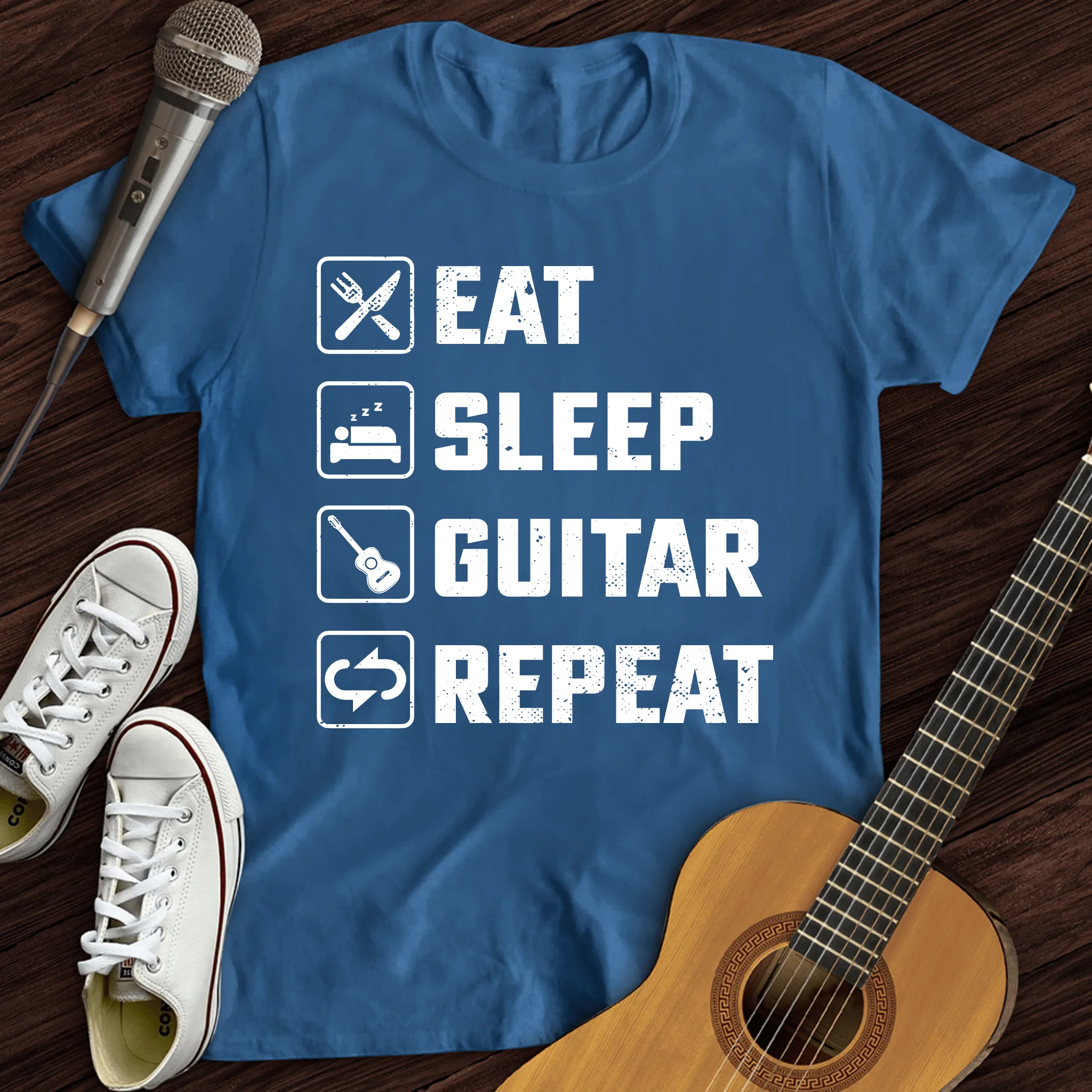 Eat, Sleep, Guitar, Repeat T-Shirt