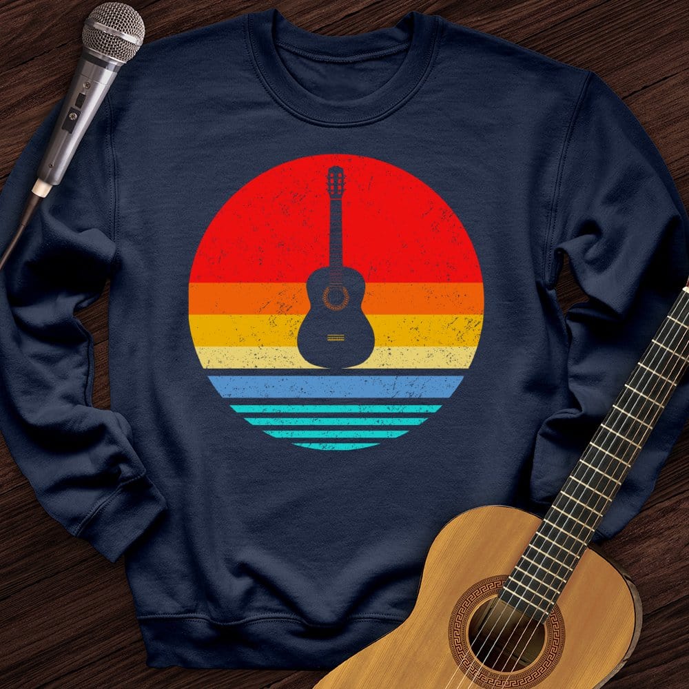 Colorful Vintage Guitar Crewneck