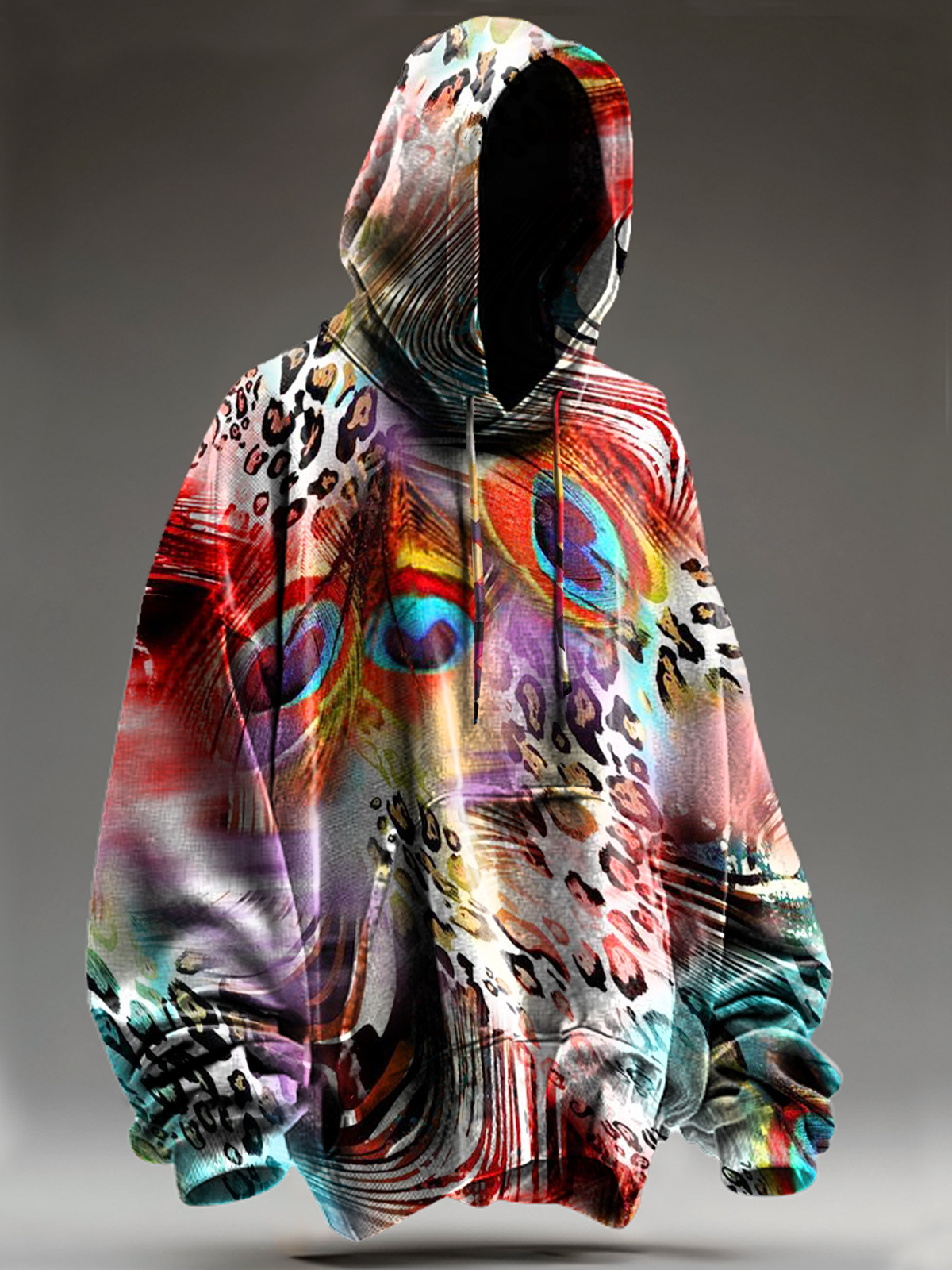 Unisex Vintage Abstract Ethnic Art Print Casual Sweatshirt