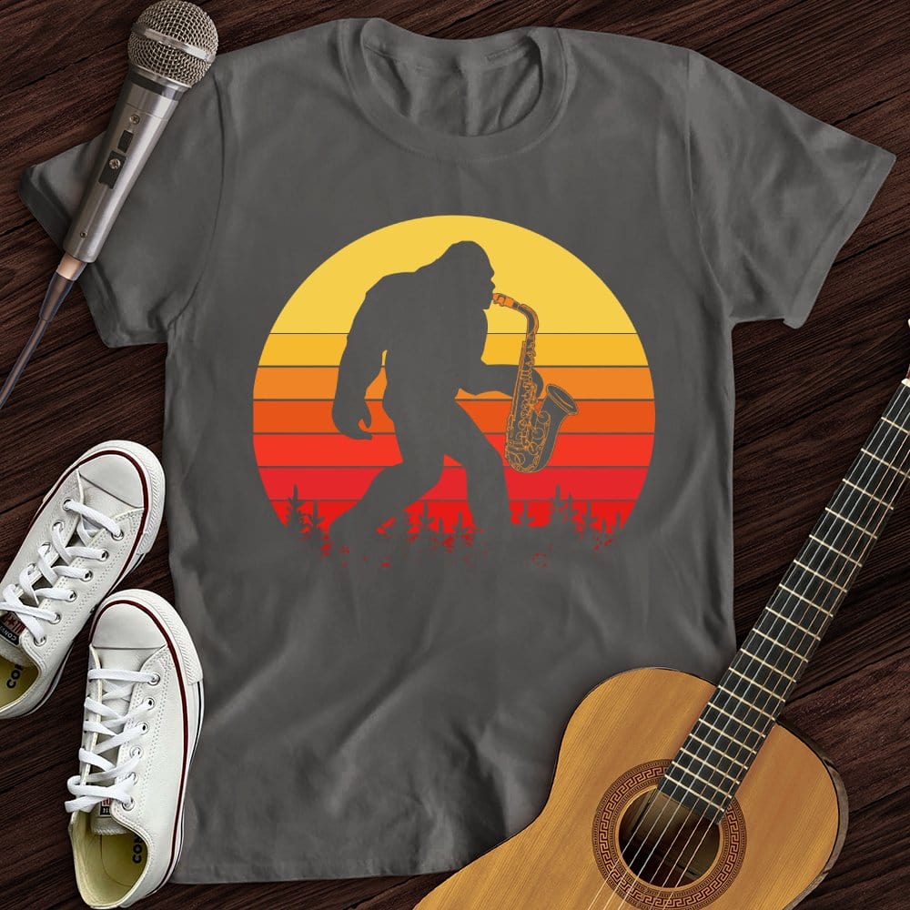 BigFoot Playing Sax T-Shirt