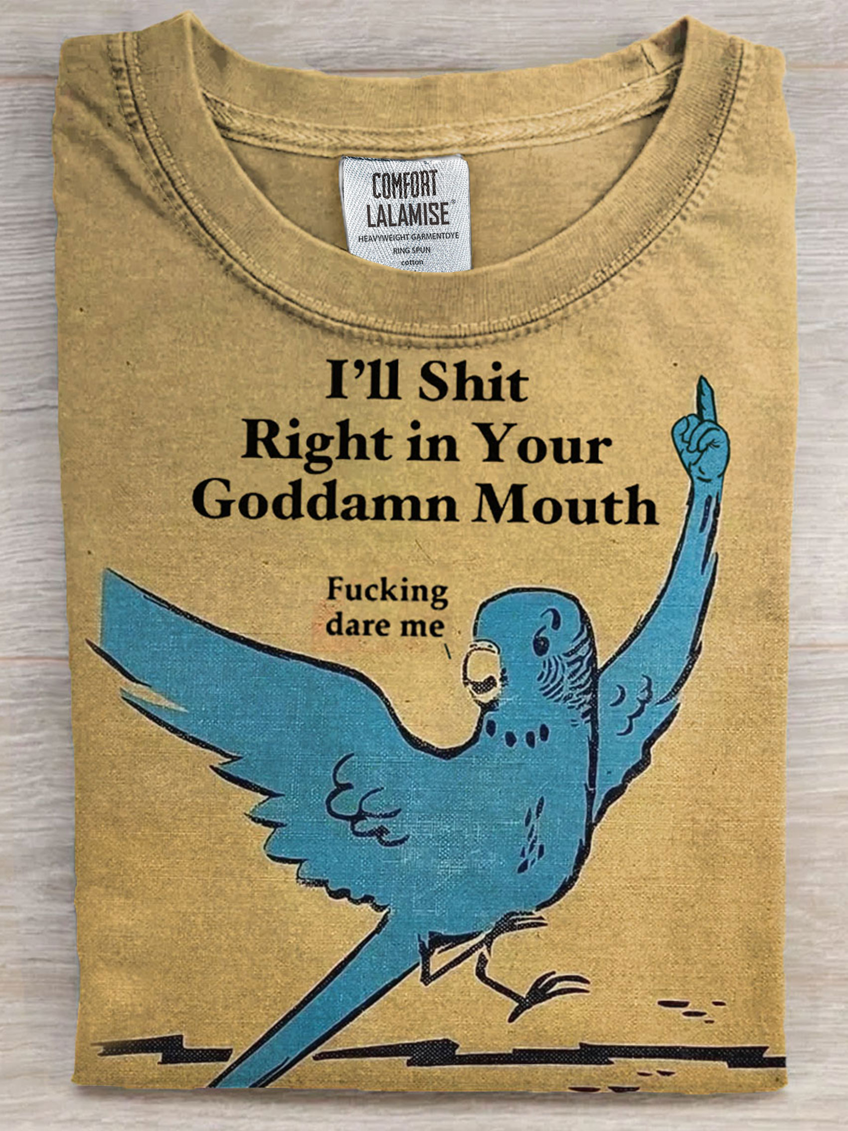 Vintage Funny Bird Art Csaul Short SleeveT-shirt