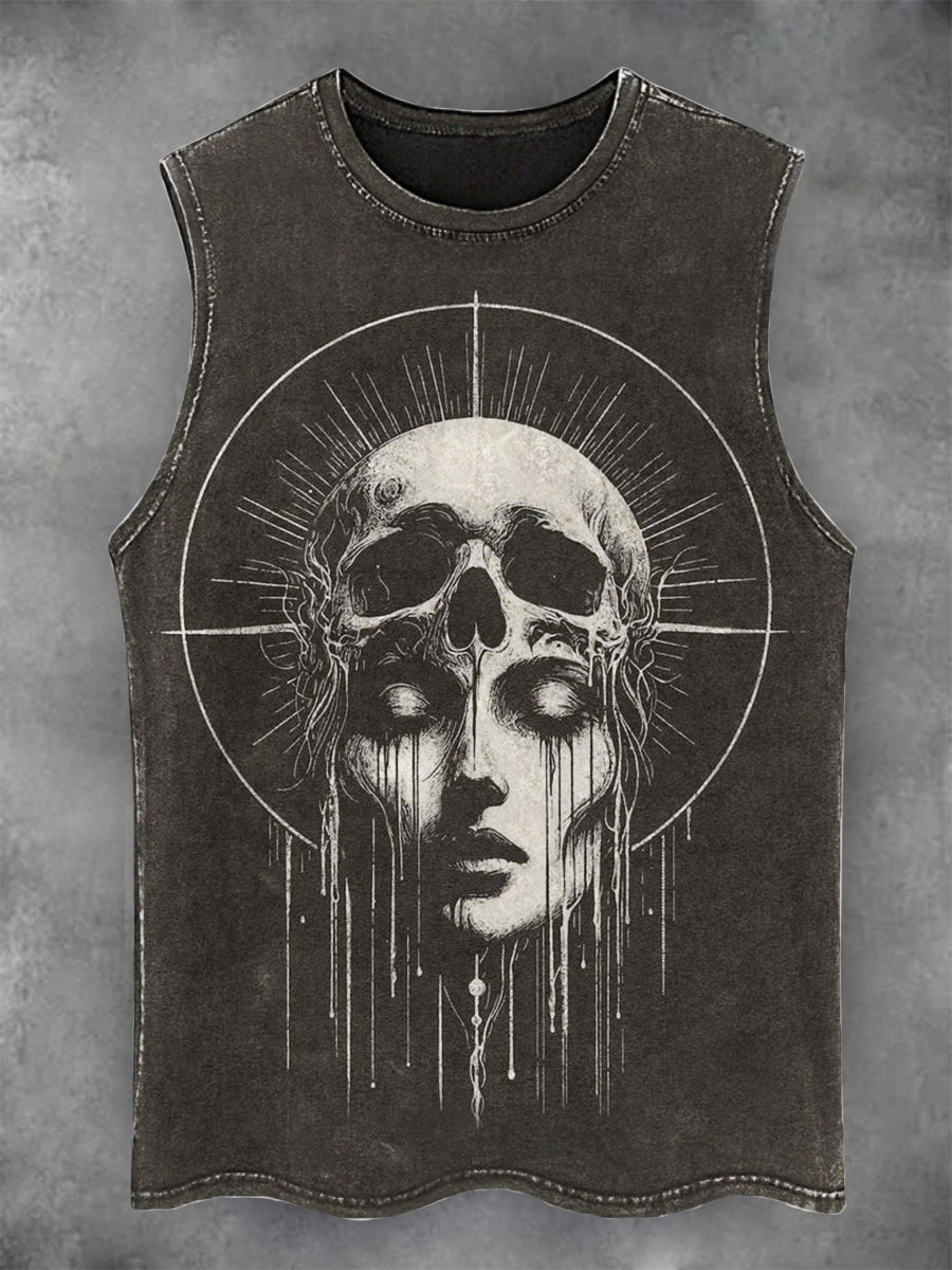 Dark Art Print Casual Tank Top