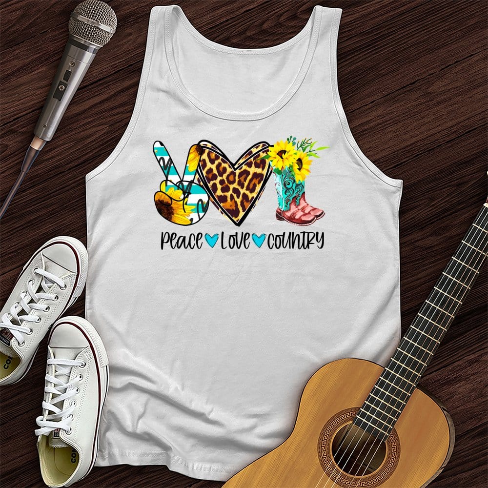 Peace, Love, Country Tank Top