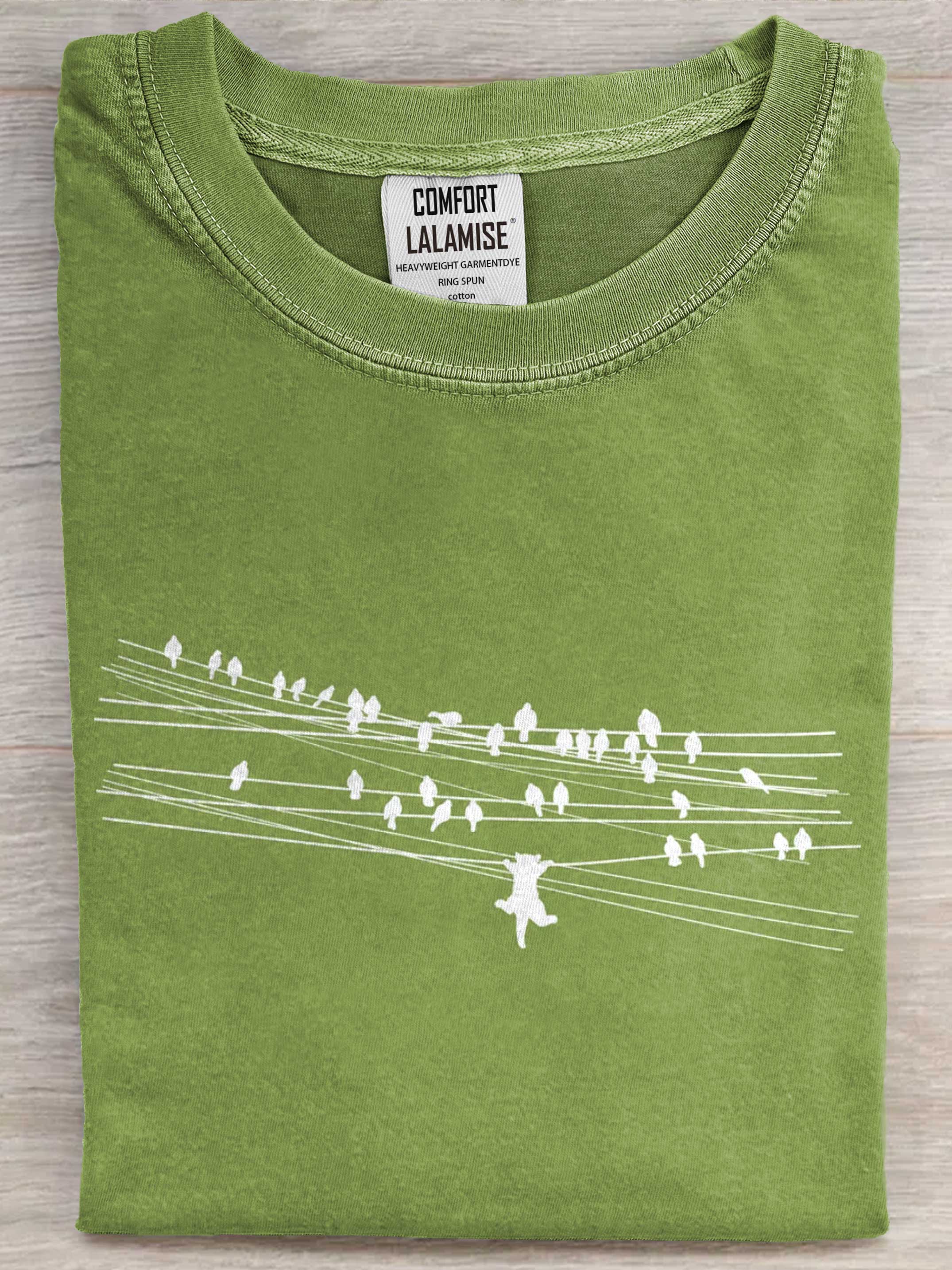 Ambition Killed The Cat Art Print Casual Short Sleeve T-shirt