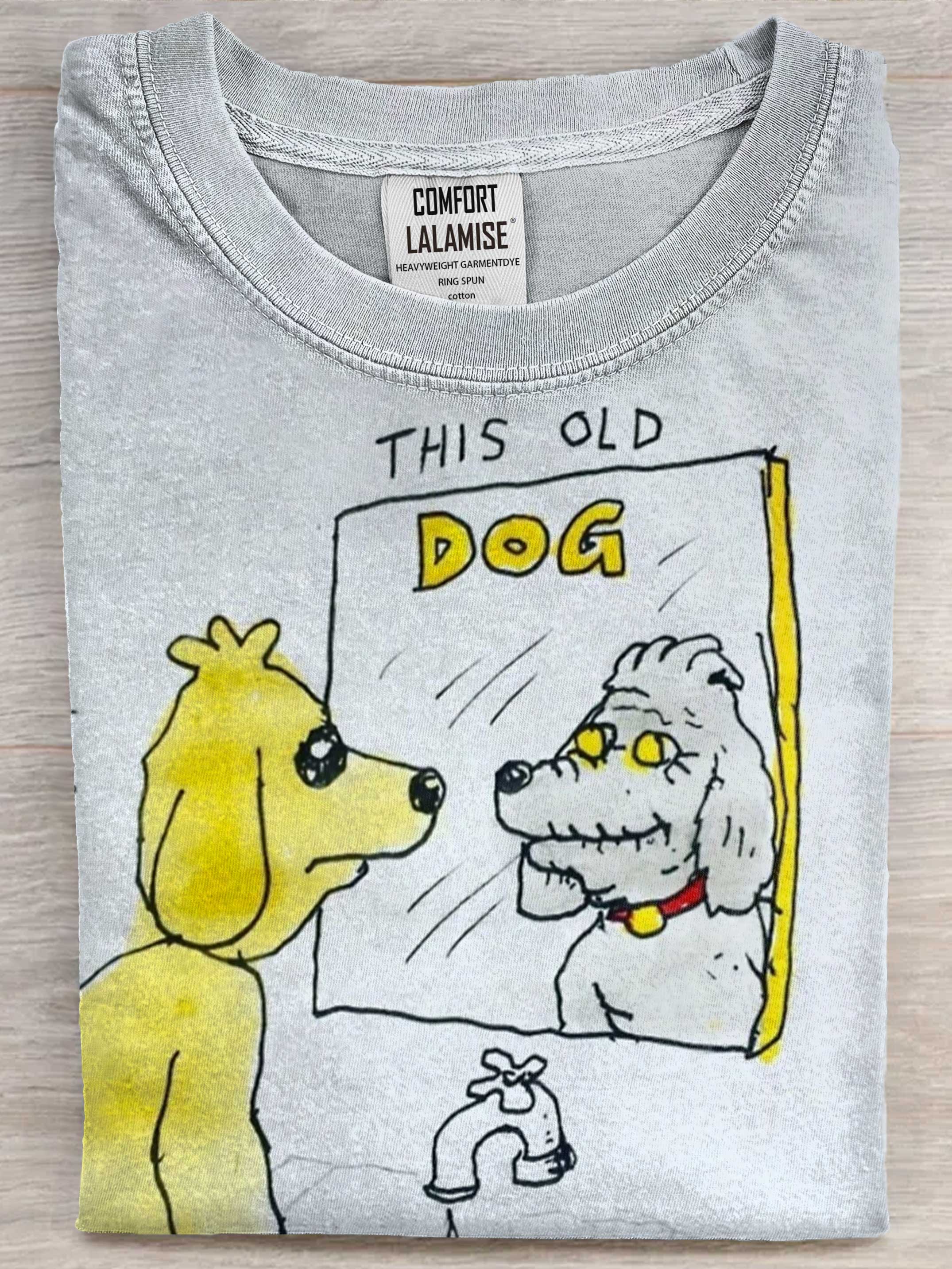 This Old Dog Art Print Casual Short Sleeve T-shirt