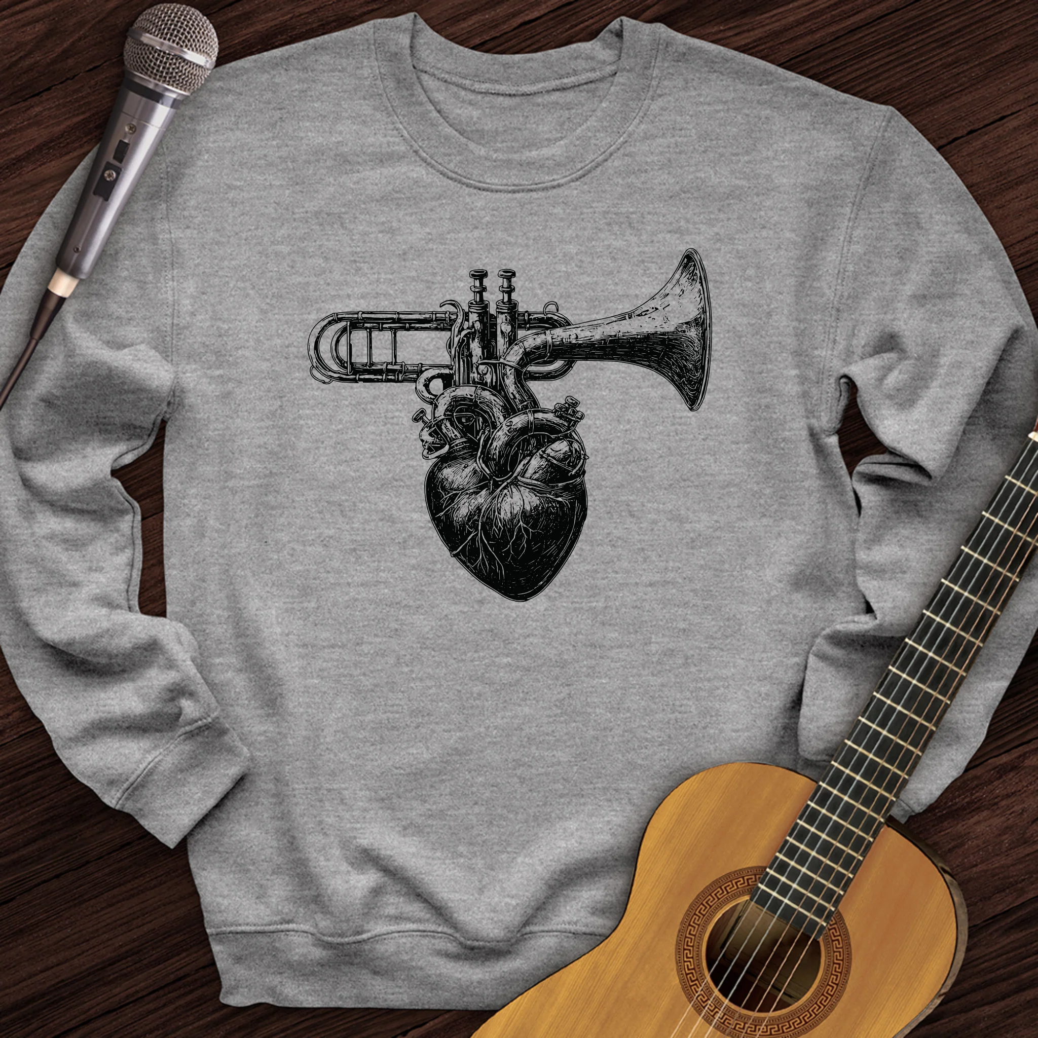 Trumpet Heart Crewneck
