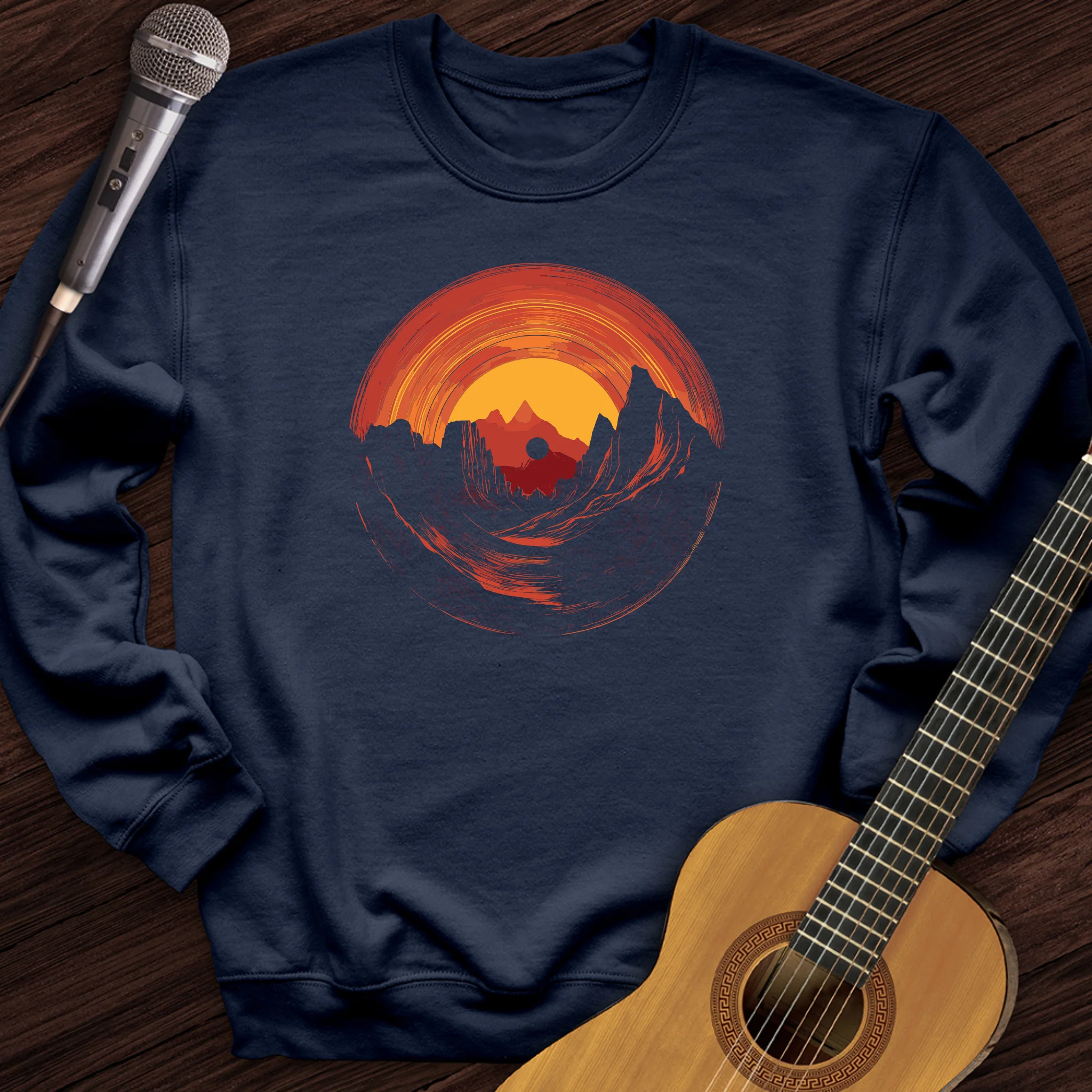 Vinyl Sunset Crewneck