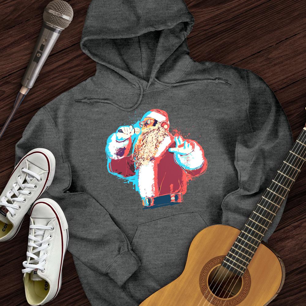 Santa On The Mic Hoodie
