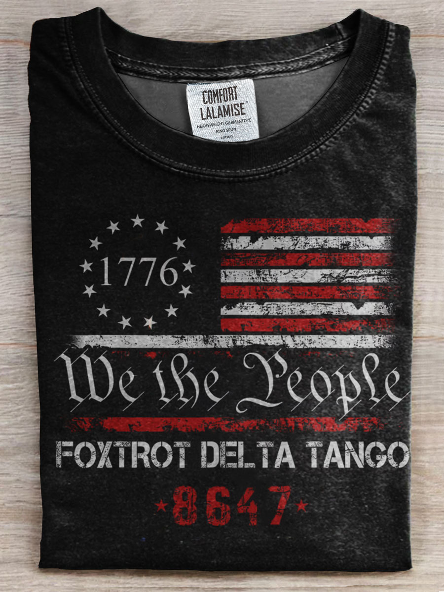 We The People Us American Flag T-shirt