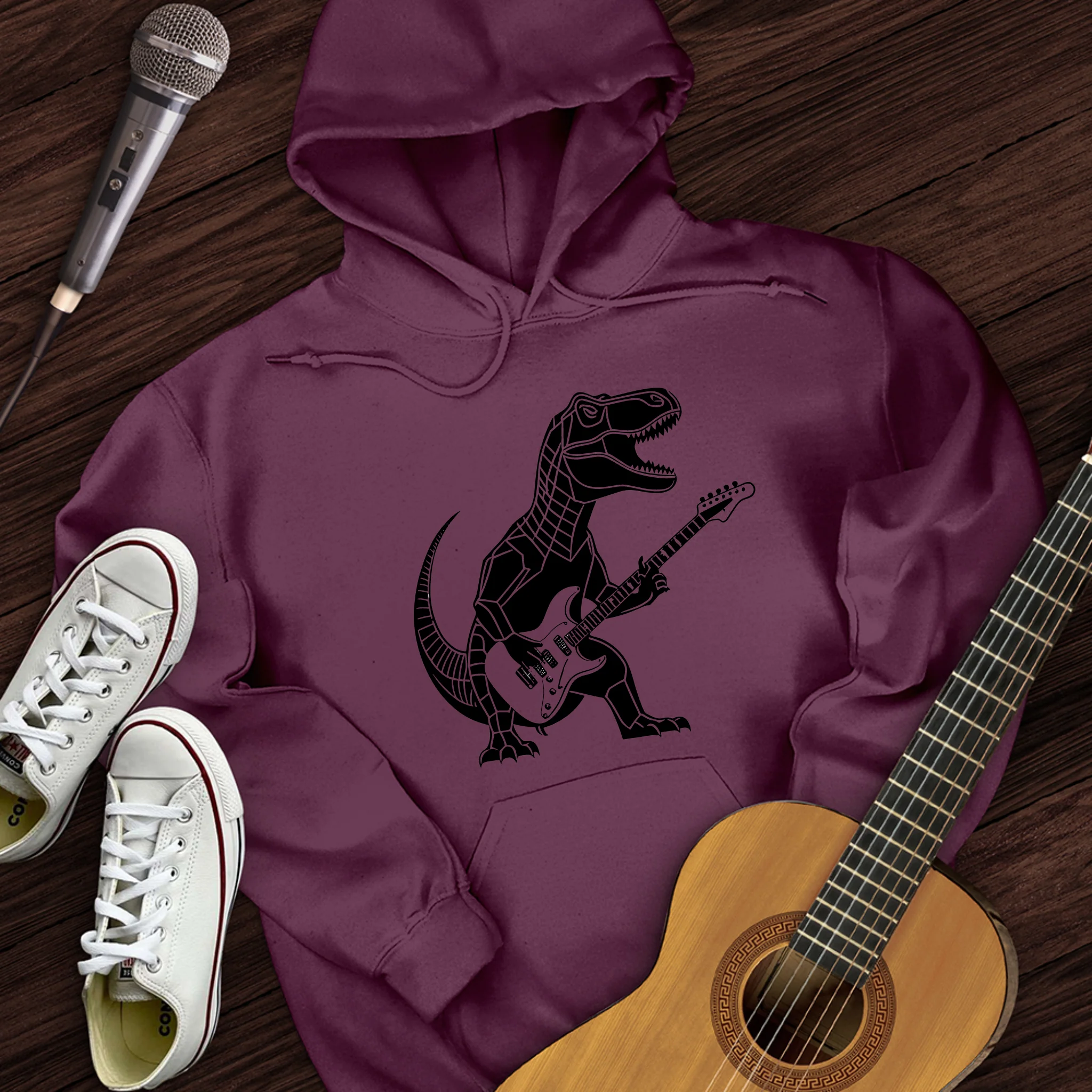 Rex Rock and Roll Hoodie