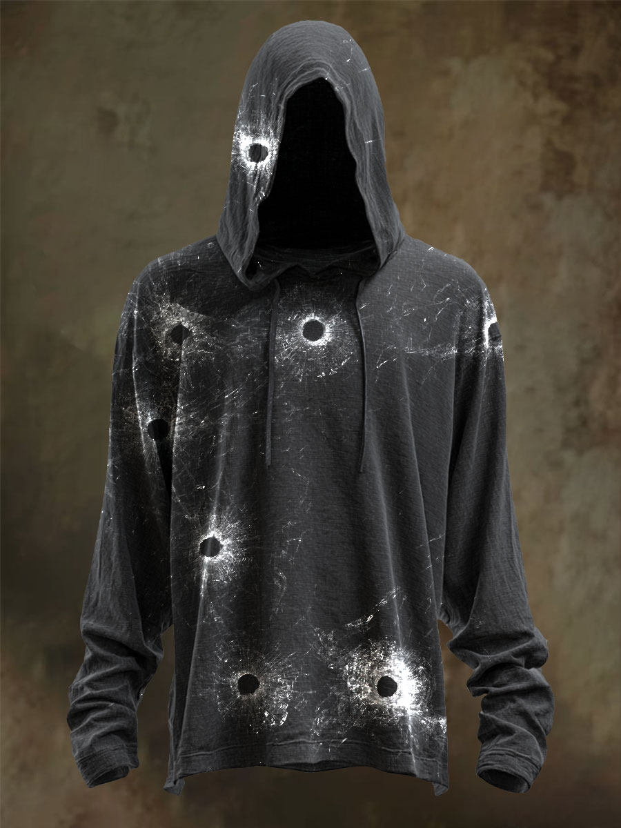 Halloween Art Print Casual Long Sleeve Hoodie Shirt