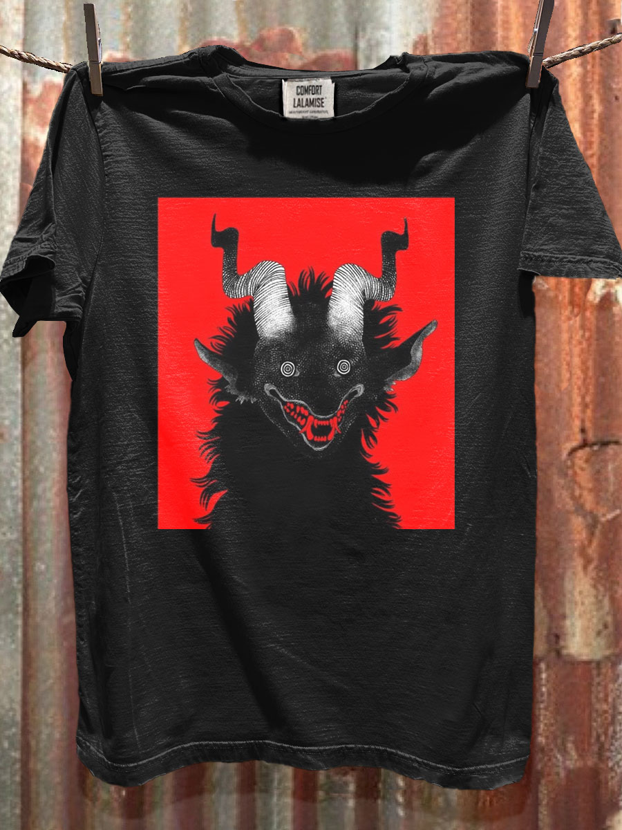 Demon Dark Art Print Casual Short Sleeve T-shirt