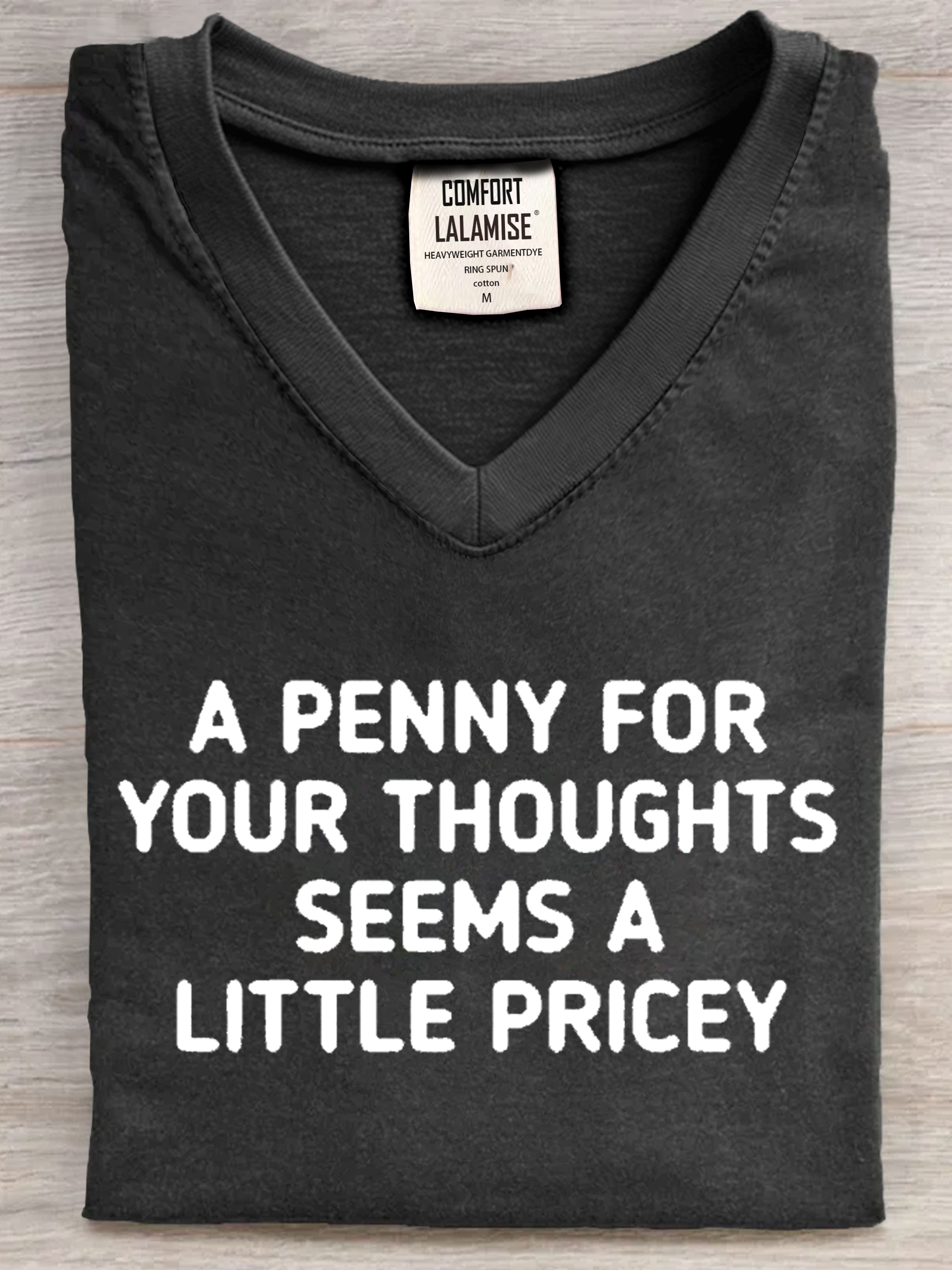 Women's Funny Quote V-neck Casual T-Shirt