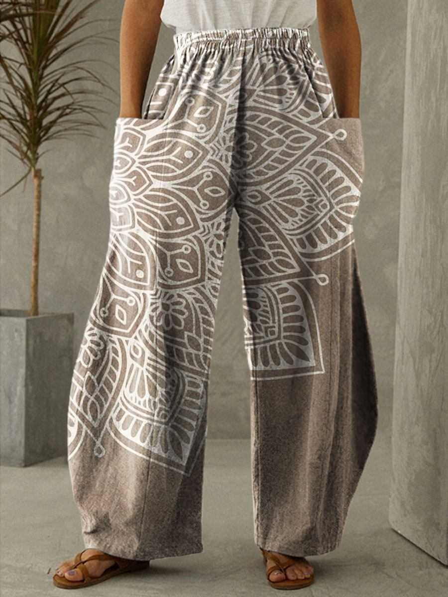 Mandala Printed Casual Pants