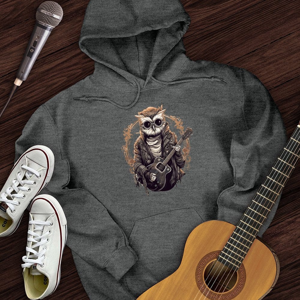 Owl Playing Guitar Hoodie