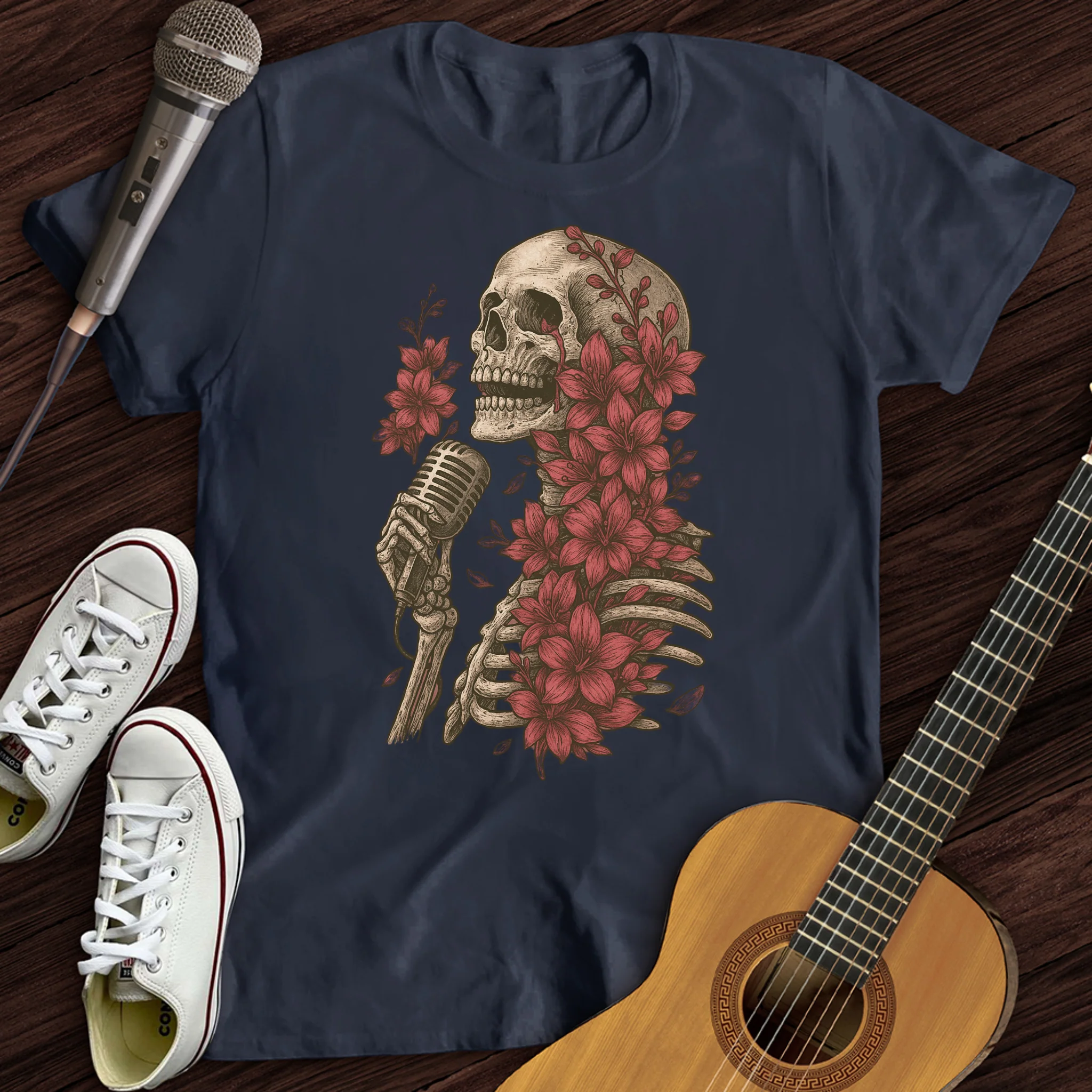 Skeleton Serenade T-Shirt