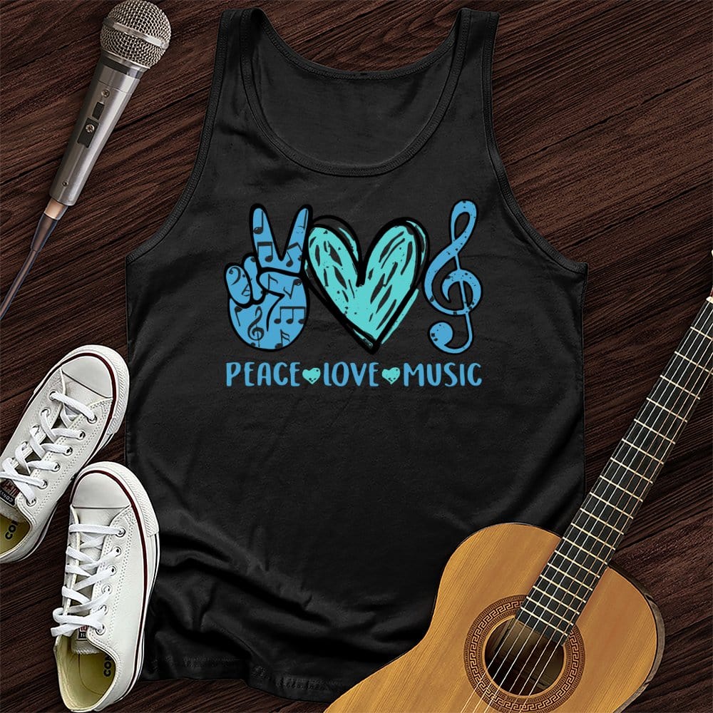 Peace, Love, Music Tank Top