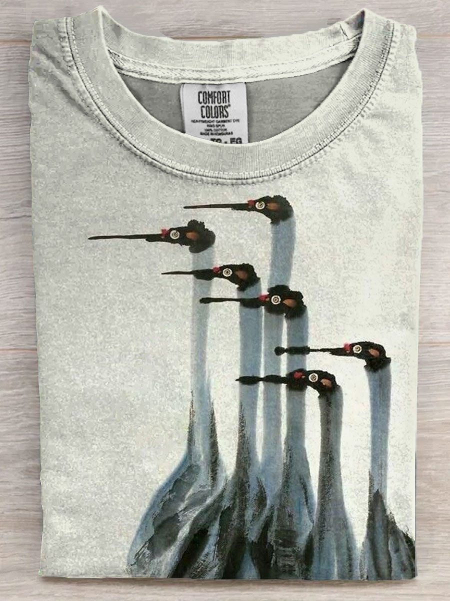 Bird Art Casaul Short Sleeve T-shirt