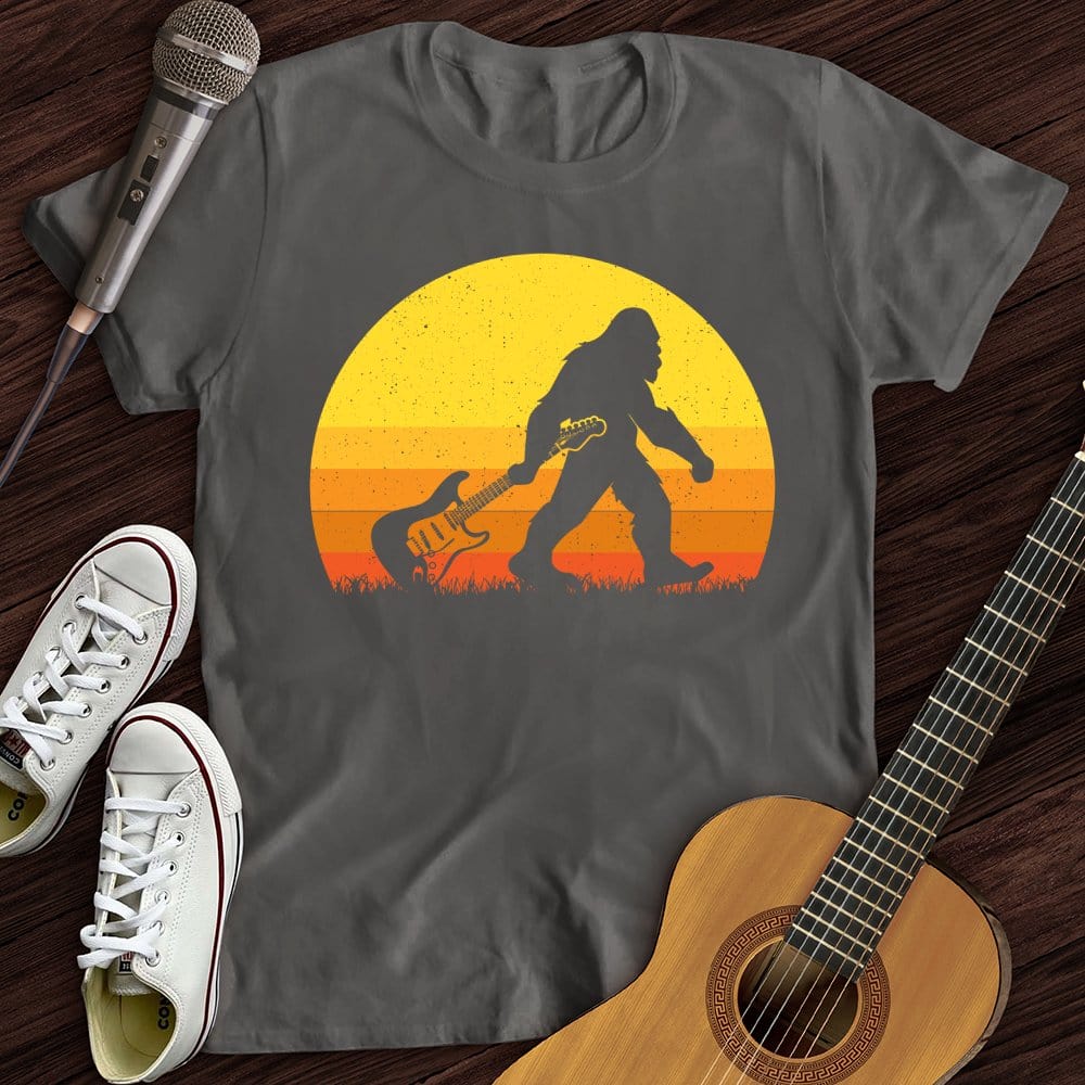 Bigfoot Dragging Guitar T-Shirt