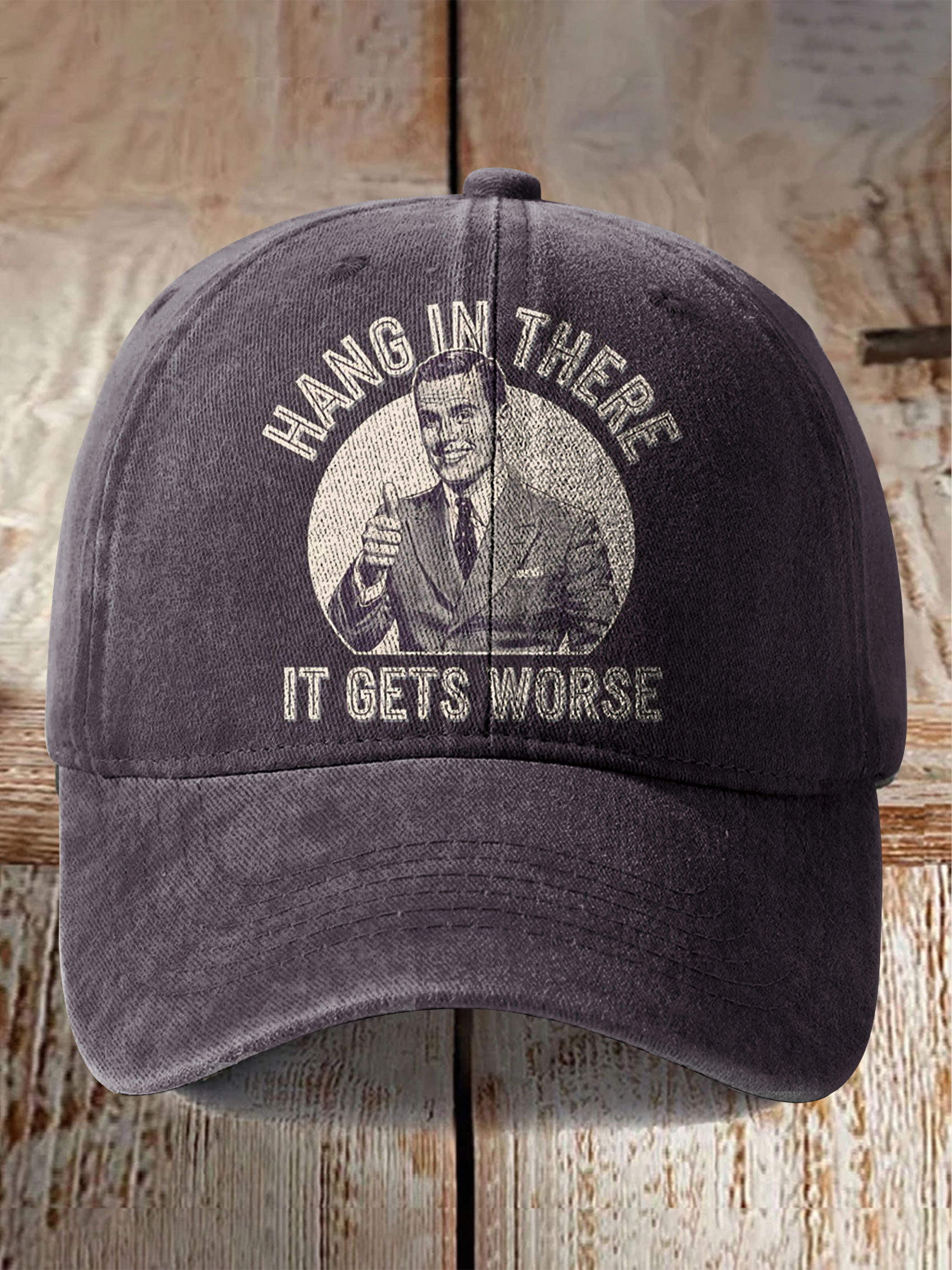 Hang in there Funny Art Print Hats
