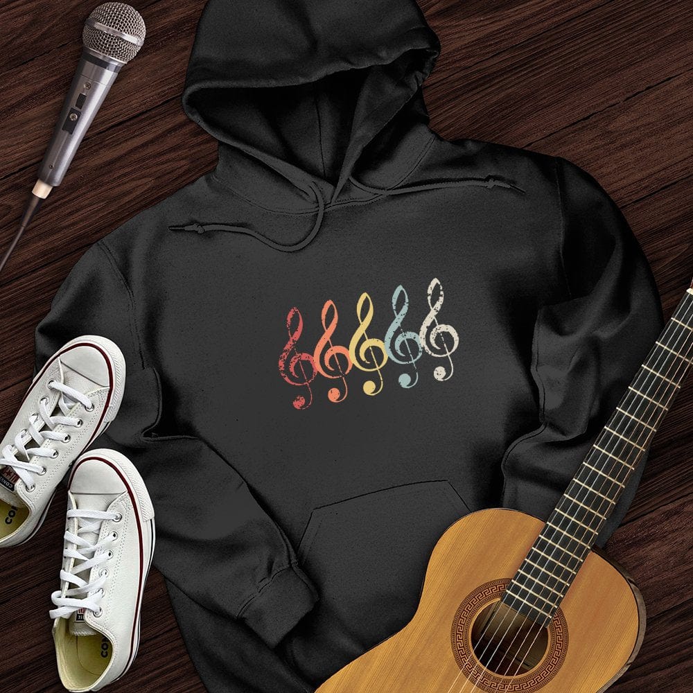 Vintage Treble Clef Hoodie